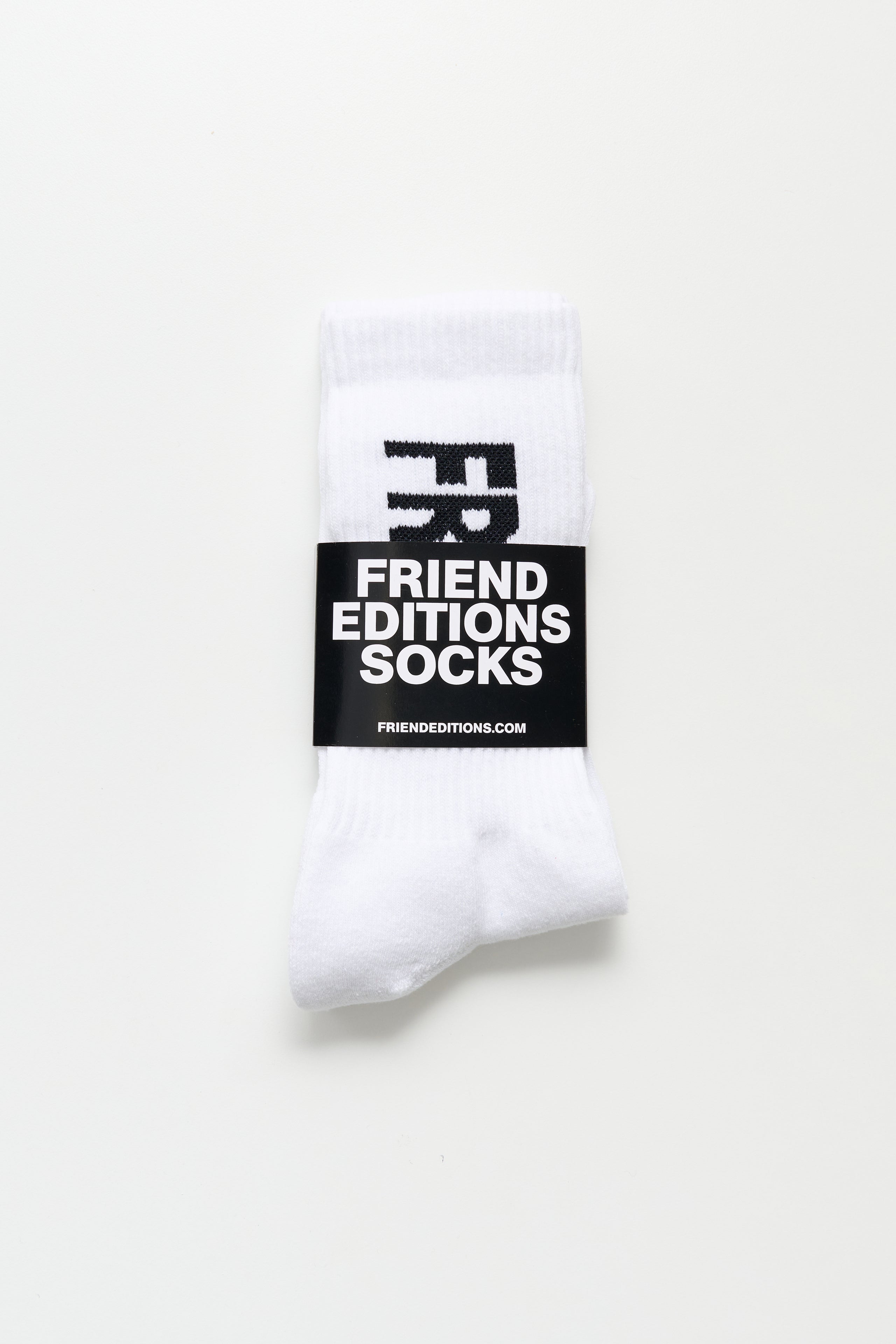 Friend Editions Stretch Monogram Socks Black / White