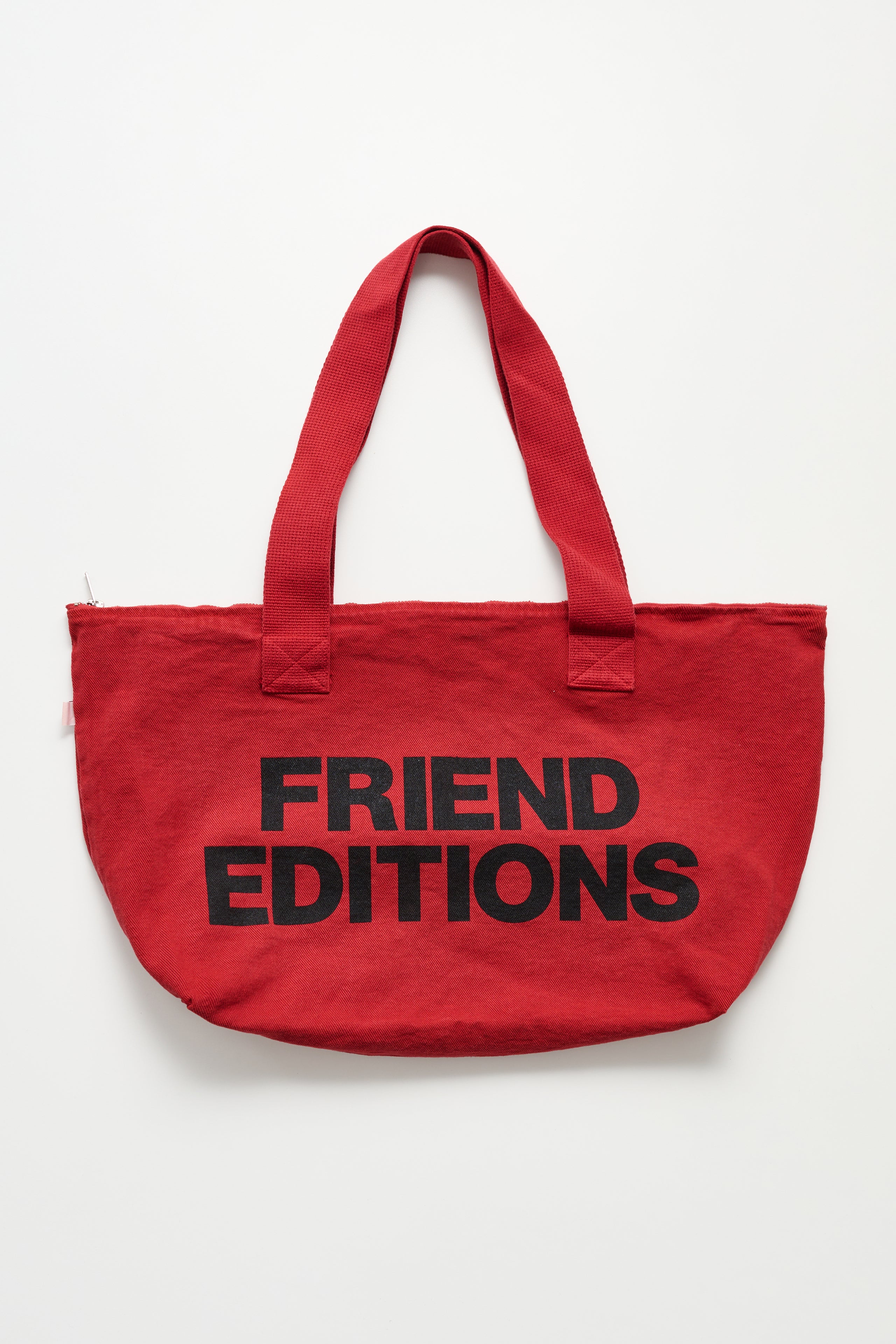 Friend Editions Monogram Carry All Tote Red