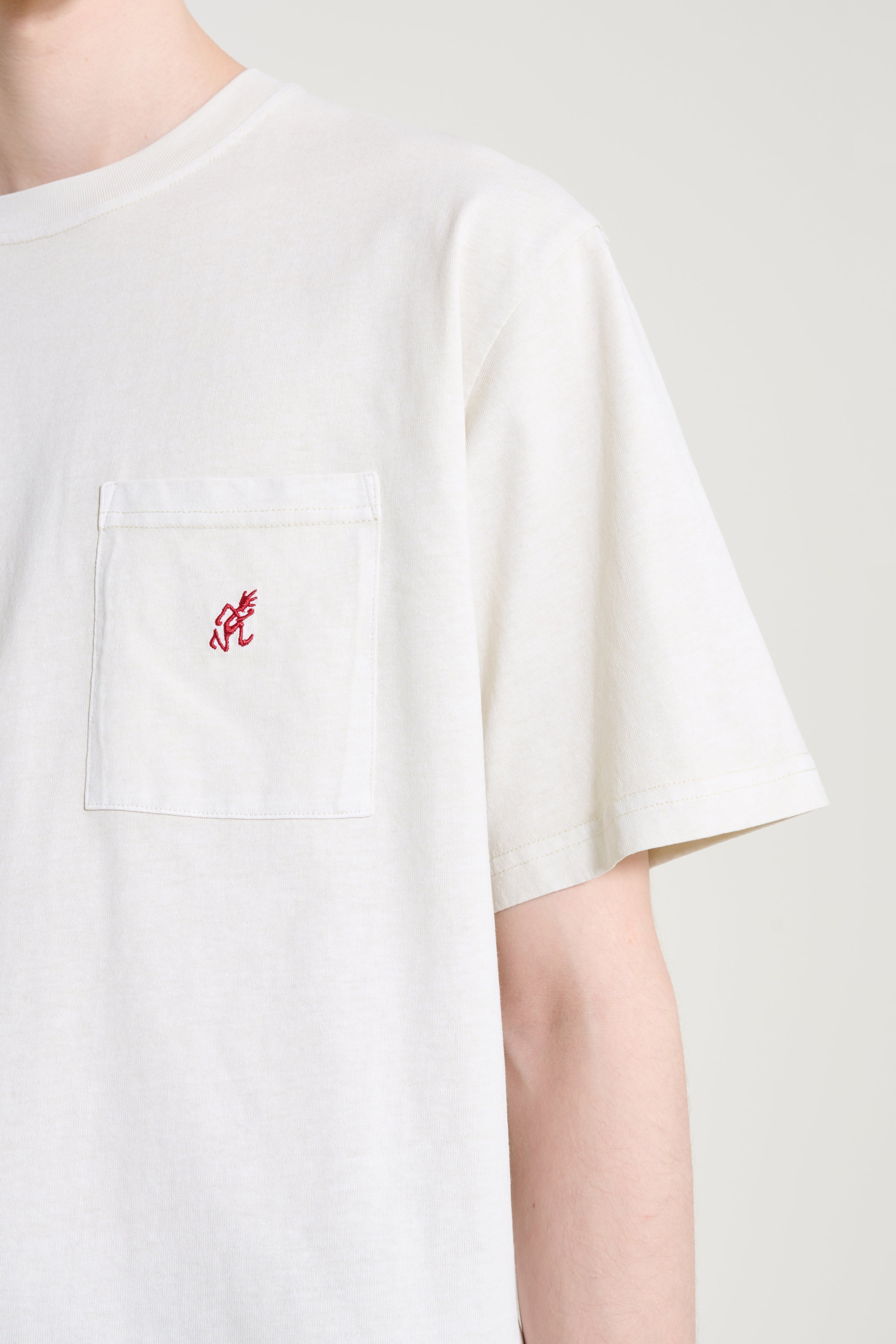 Gramicci One Point Tee Pigment Dyed Natural Pigment