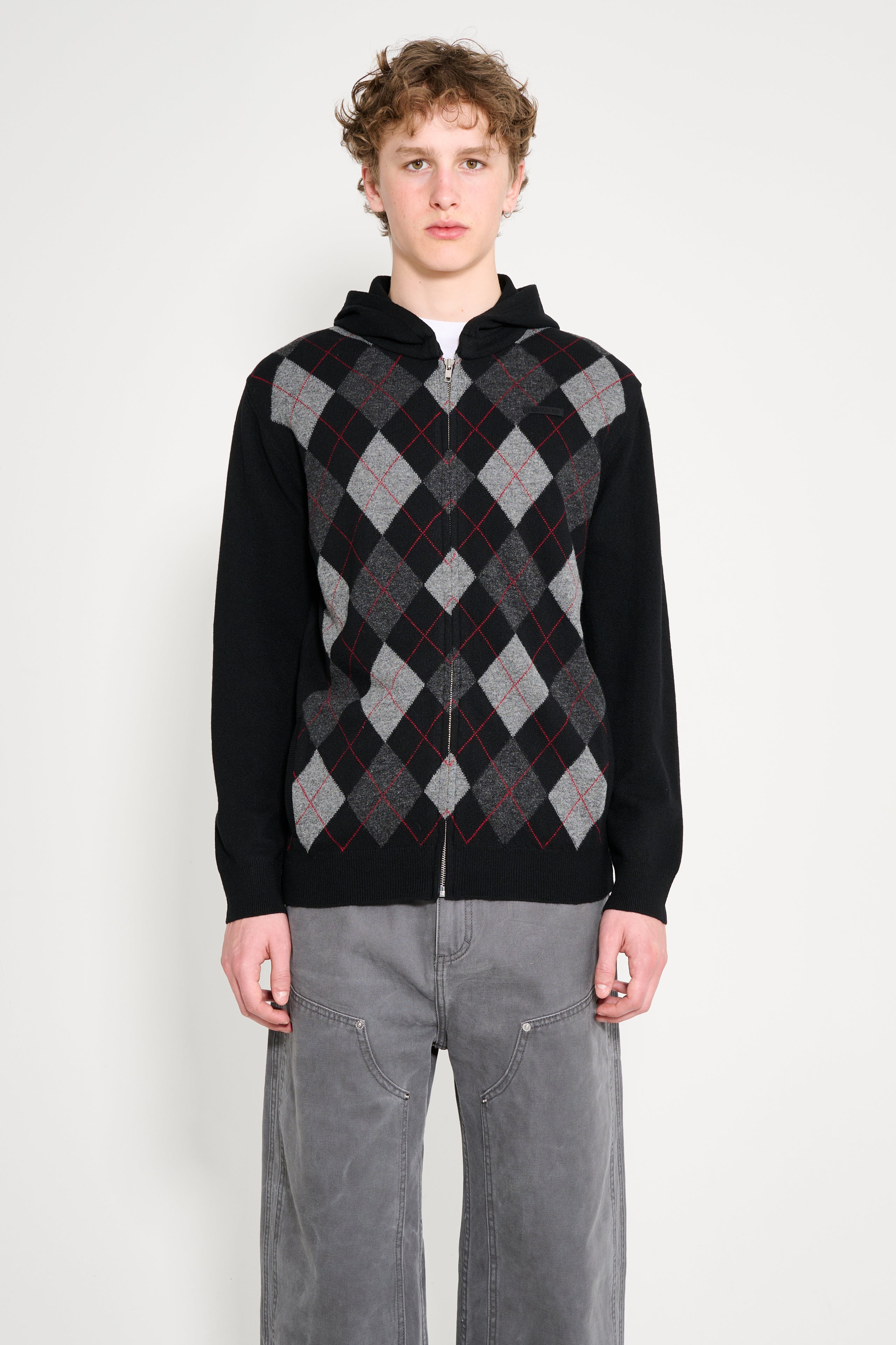 Hodakova Zip Hoodie Black / Grey