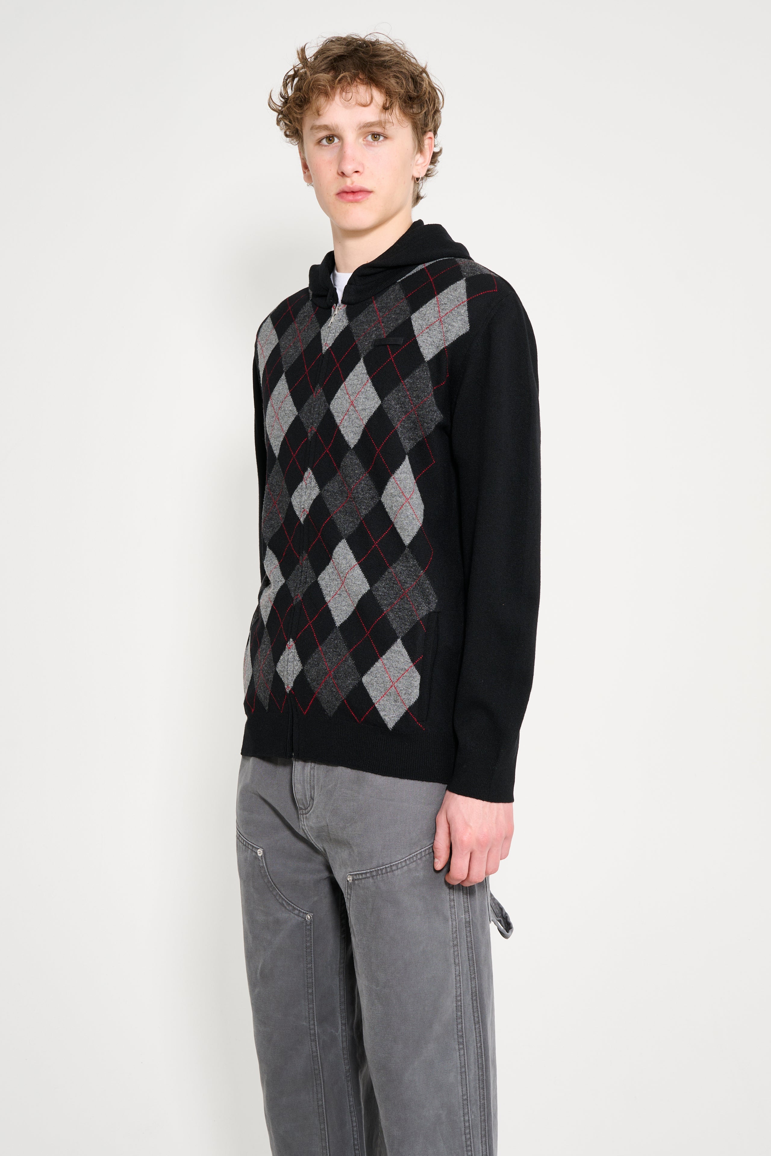 Hodakova Zip Hoodie Black / Grey