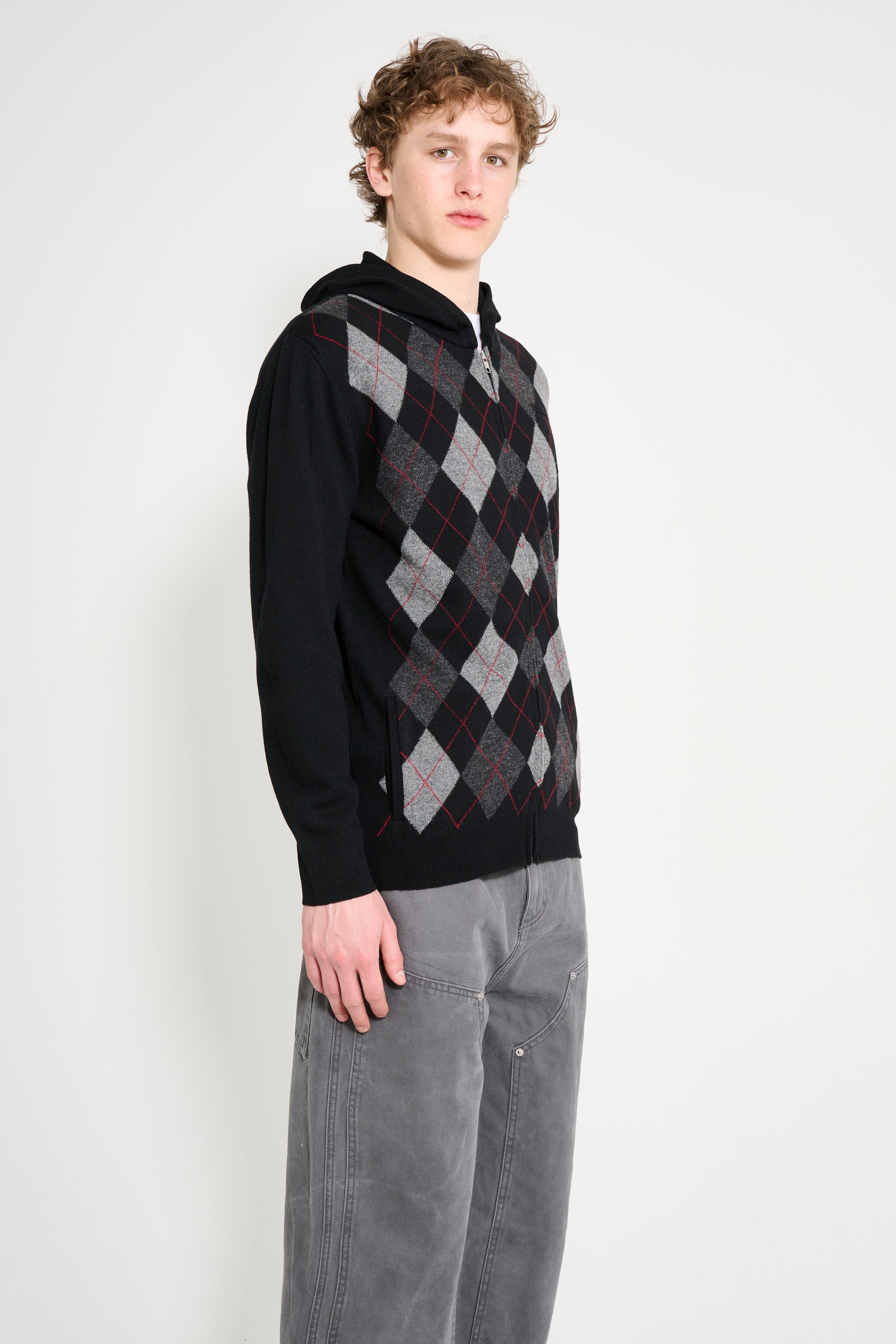 Hodakova Zip Hoodie Black / Grey