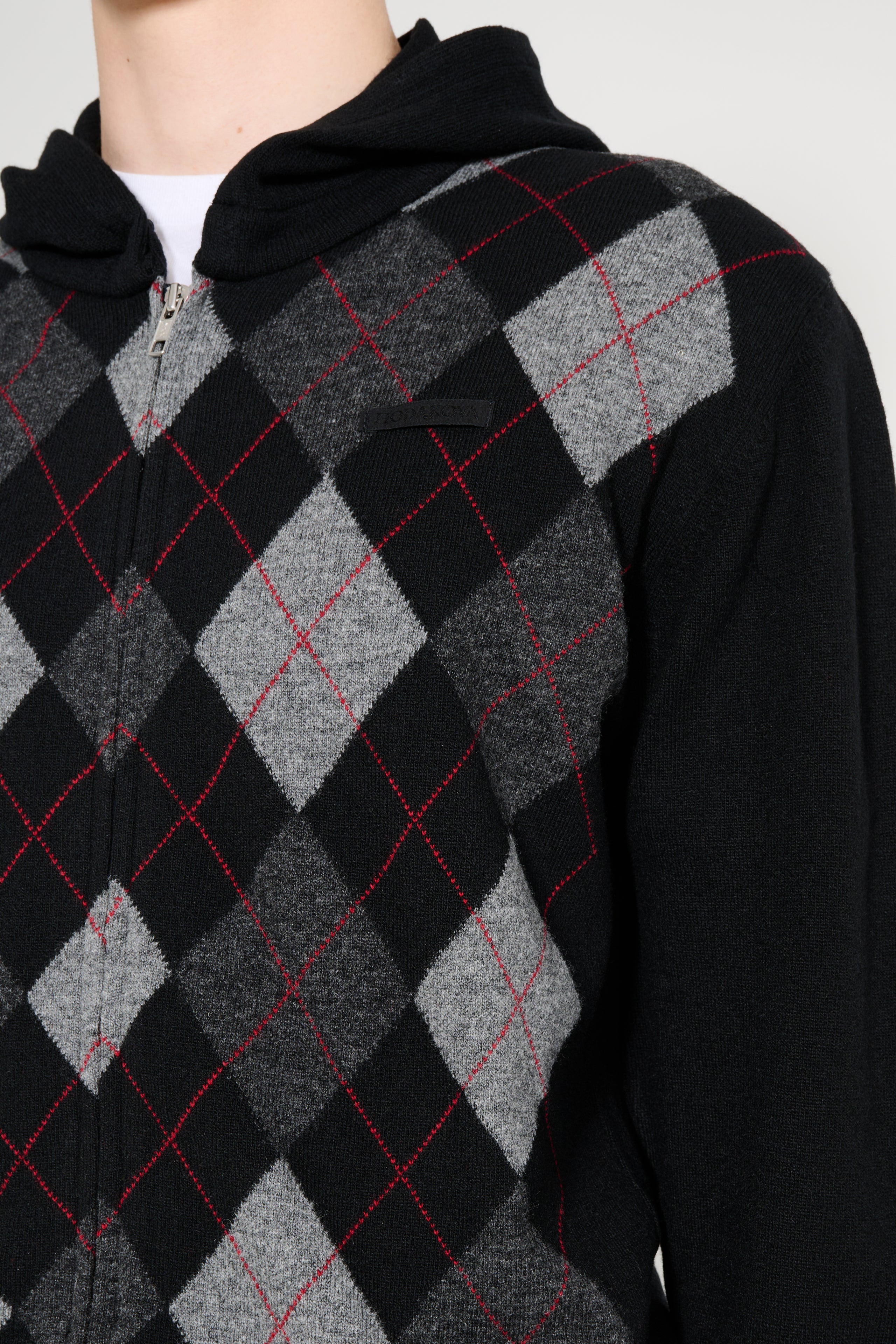 Hodakova Zip Hoodie Black / Grey