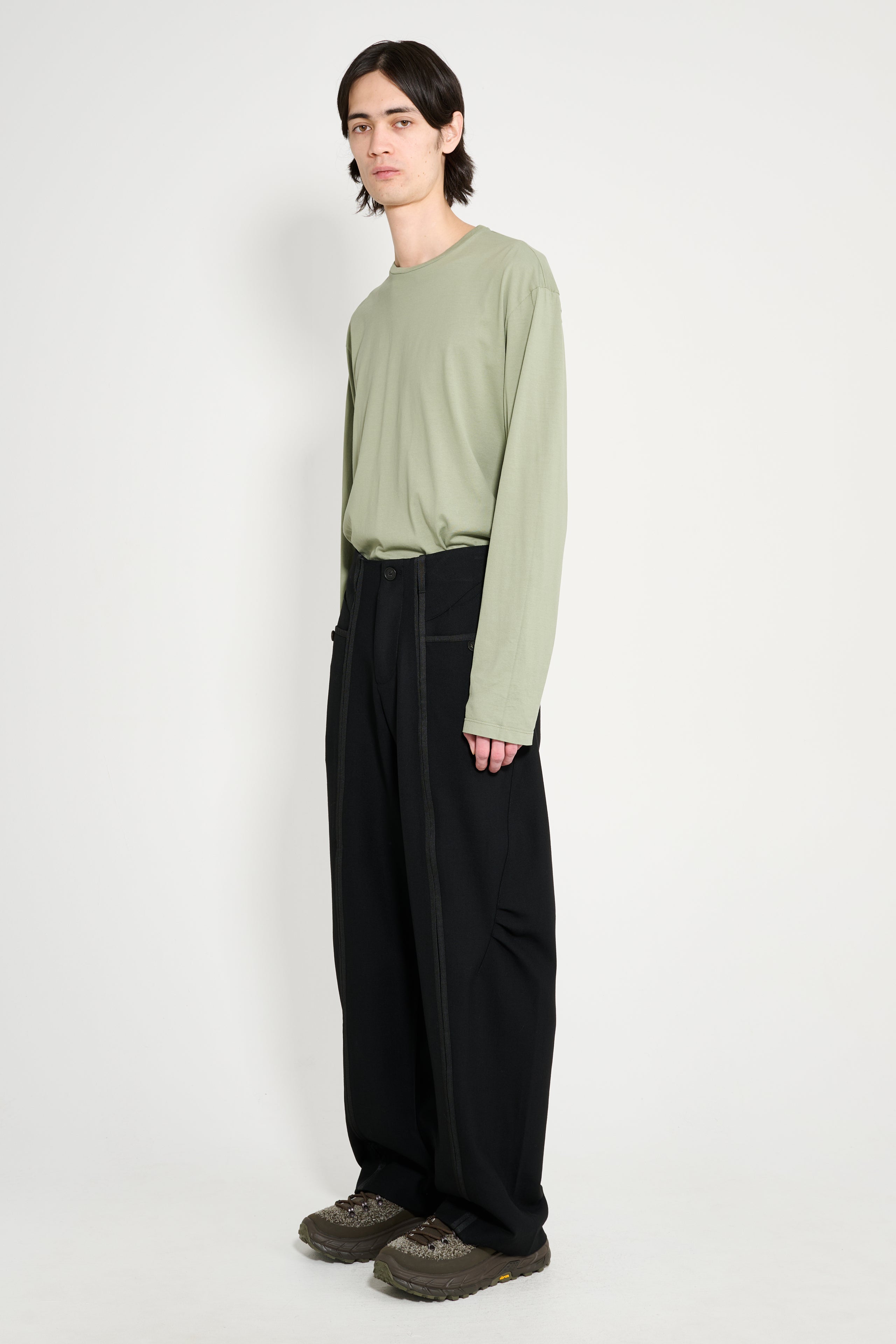 _J.L-A.L_ Drift Trousers Shungite Black