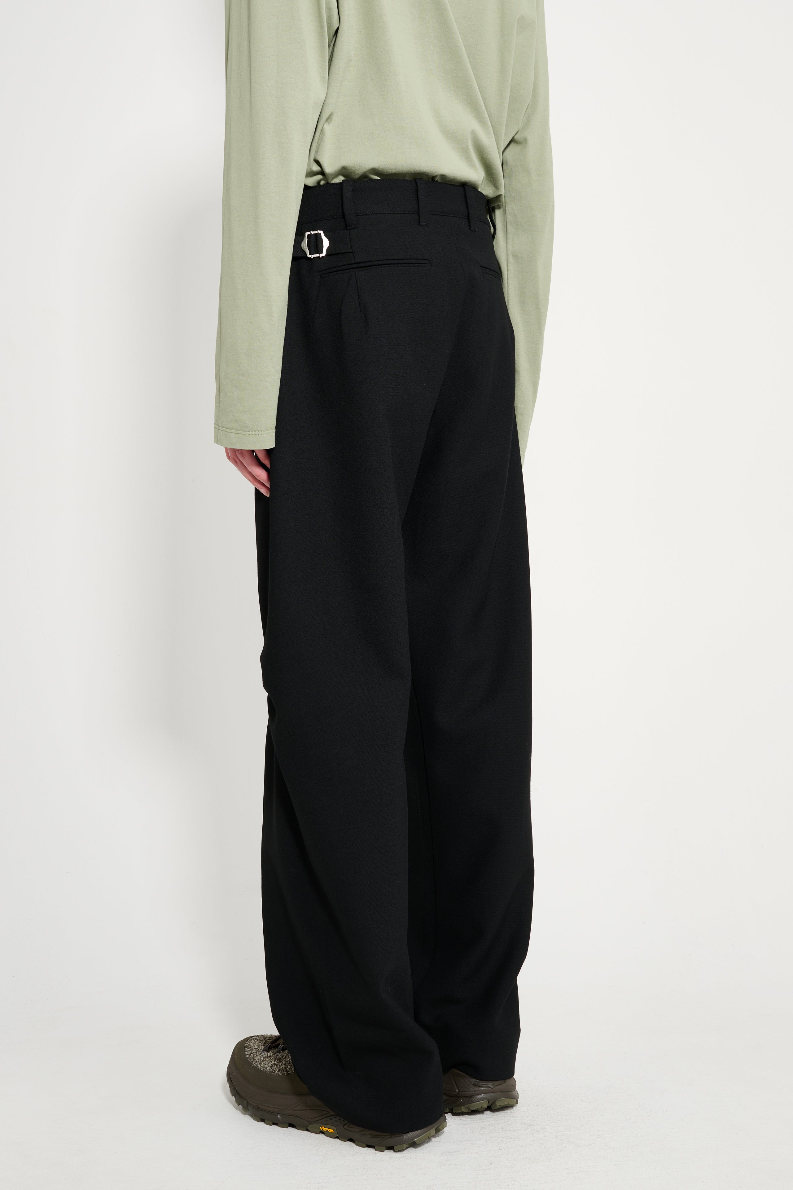 _J.L-A.L_ Drift Trousers Shungite Black