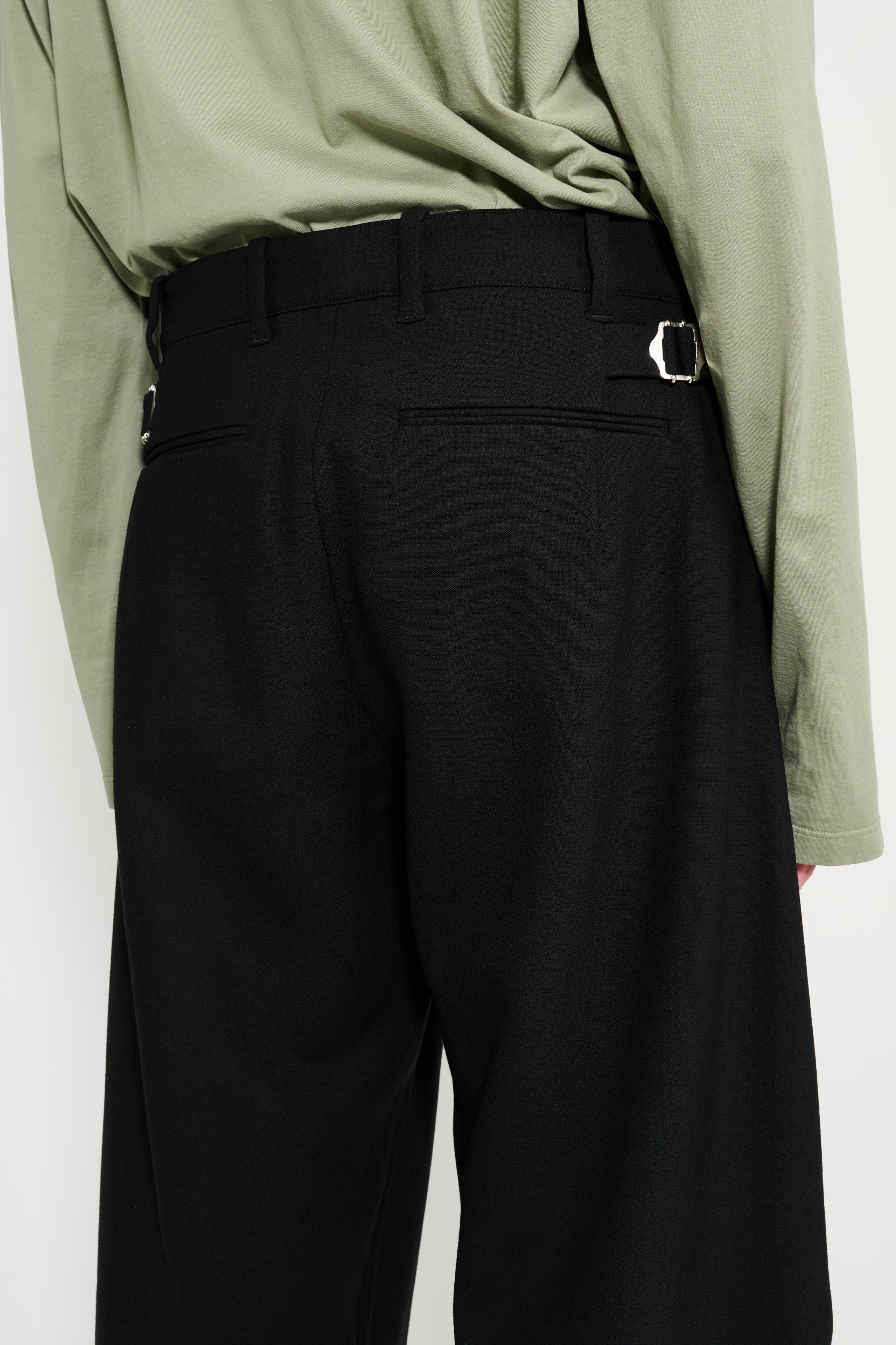 _J.L-A.L_ Drift Trousers Shungite Black