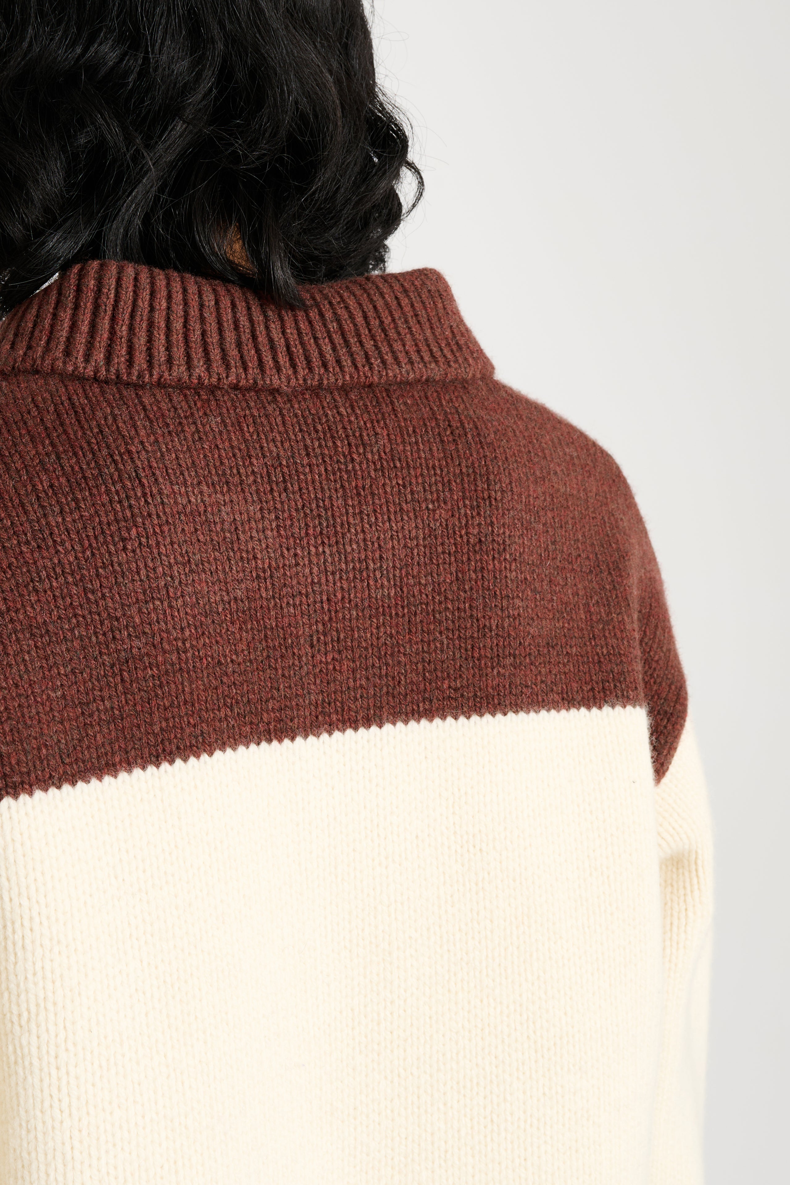 JW Anderson House Polo Jumper Flax