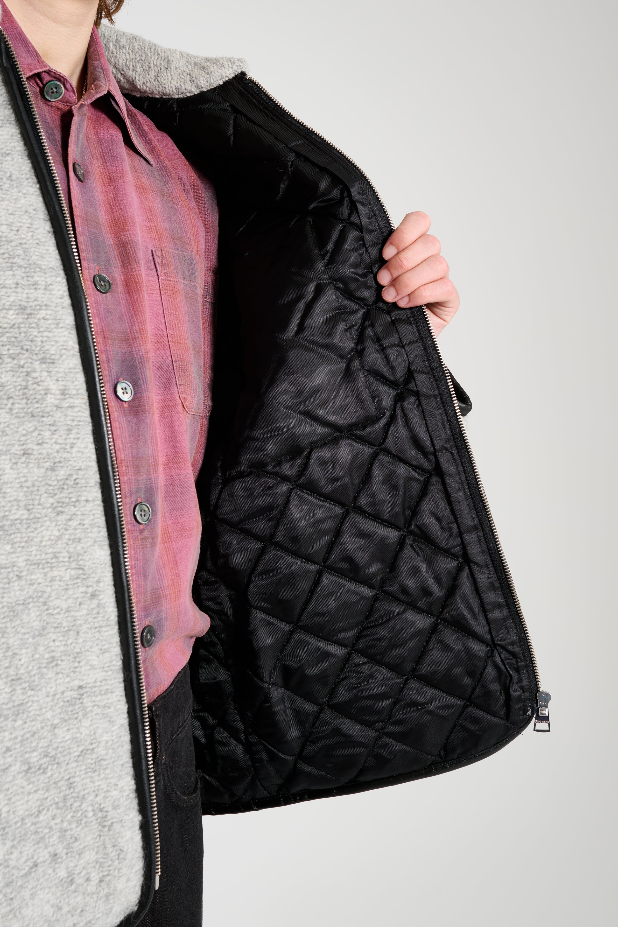 JW Anderson Contrast Trim Casual Jacket Grey Melange