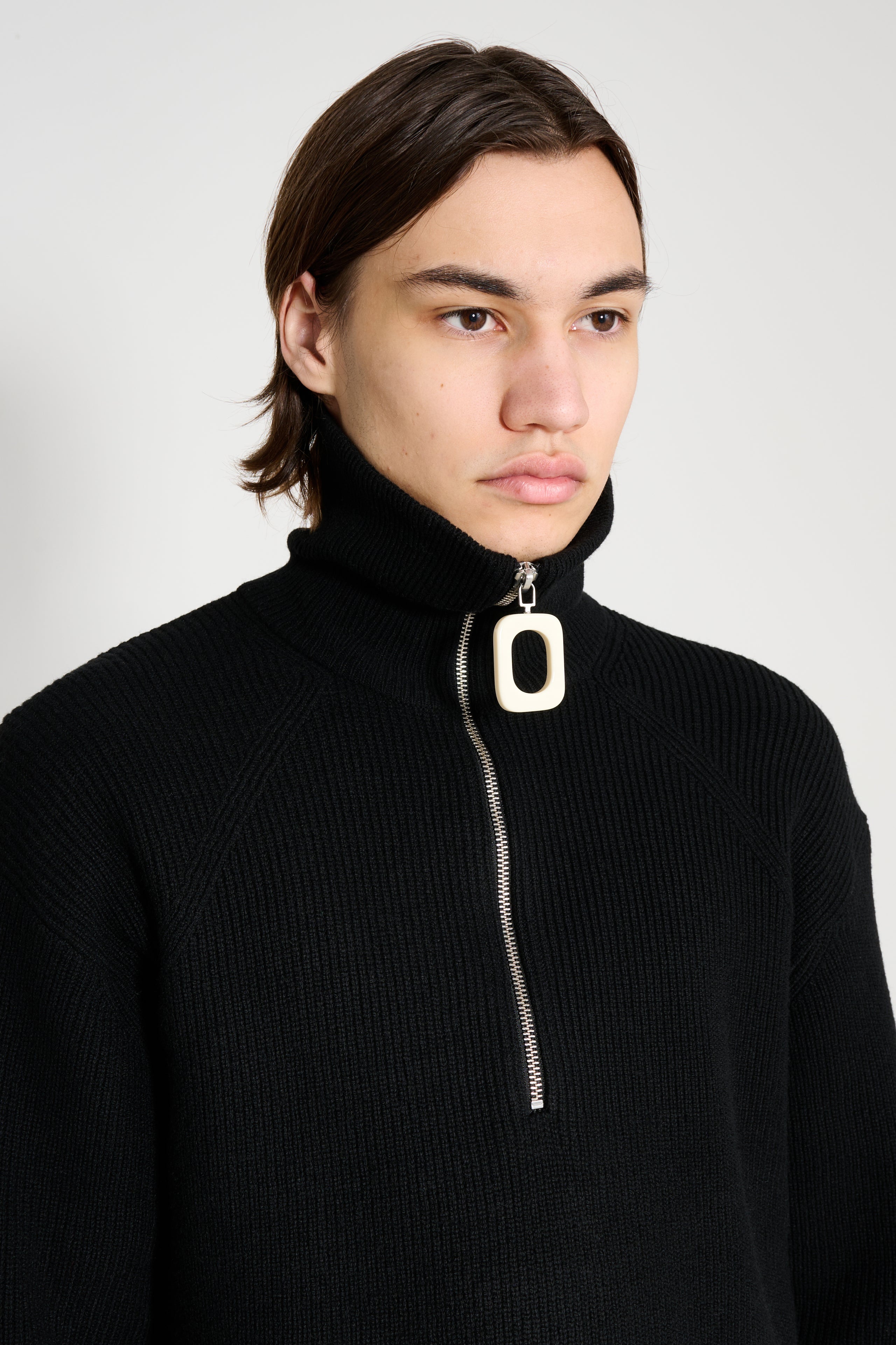 JW Anderson Half Zip Jumper Black