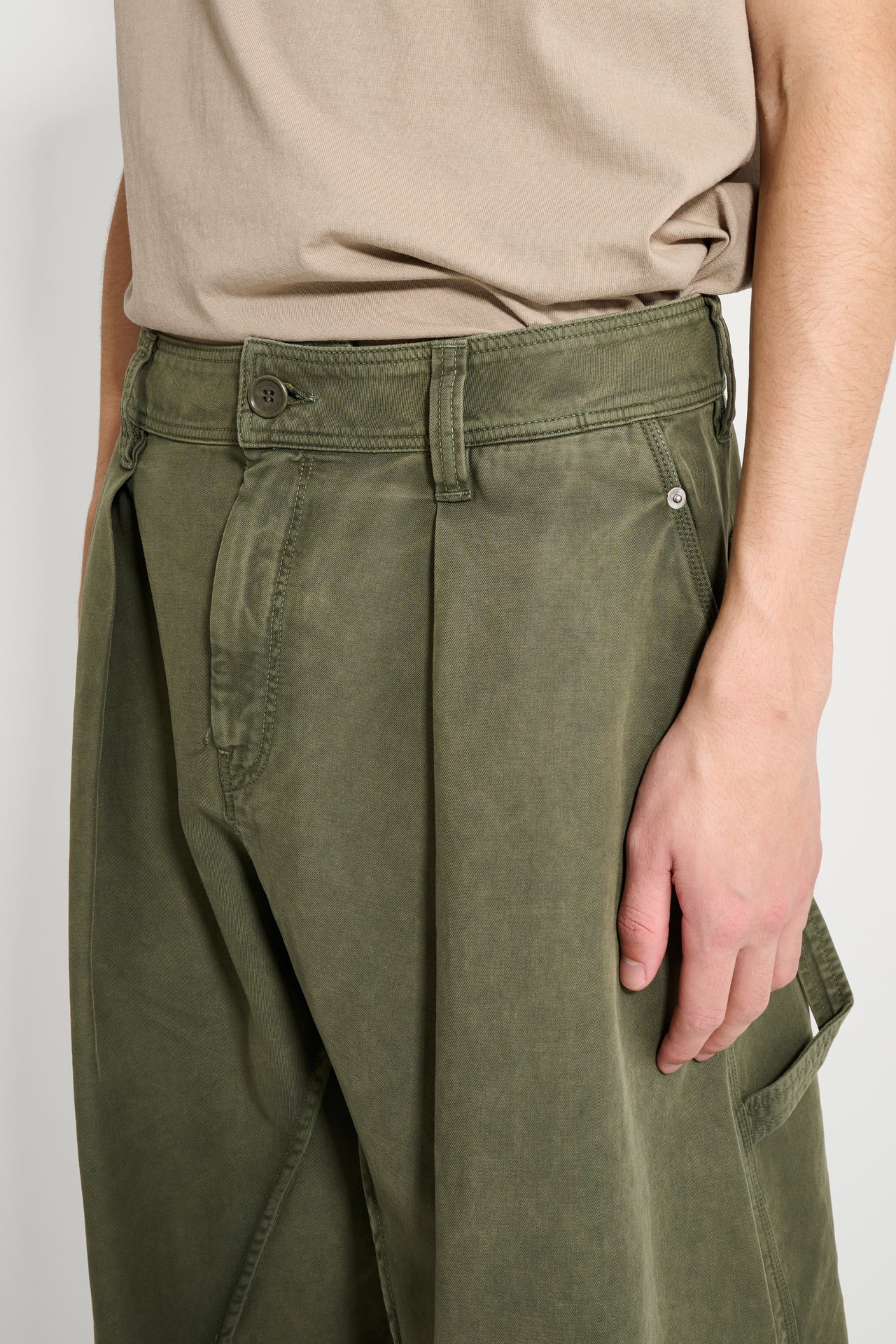 JW Anderson Twisted Seam Trousers Olive