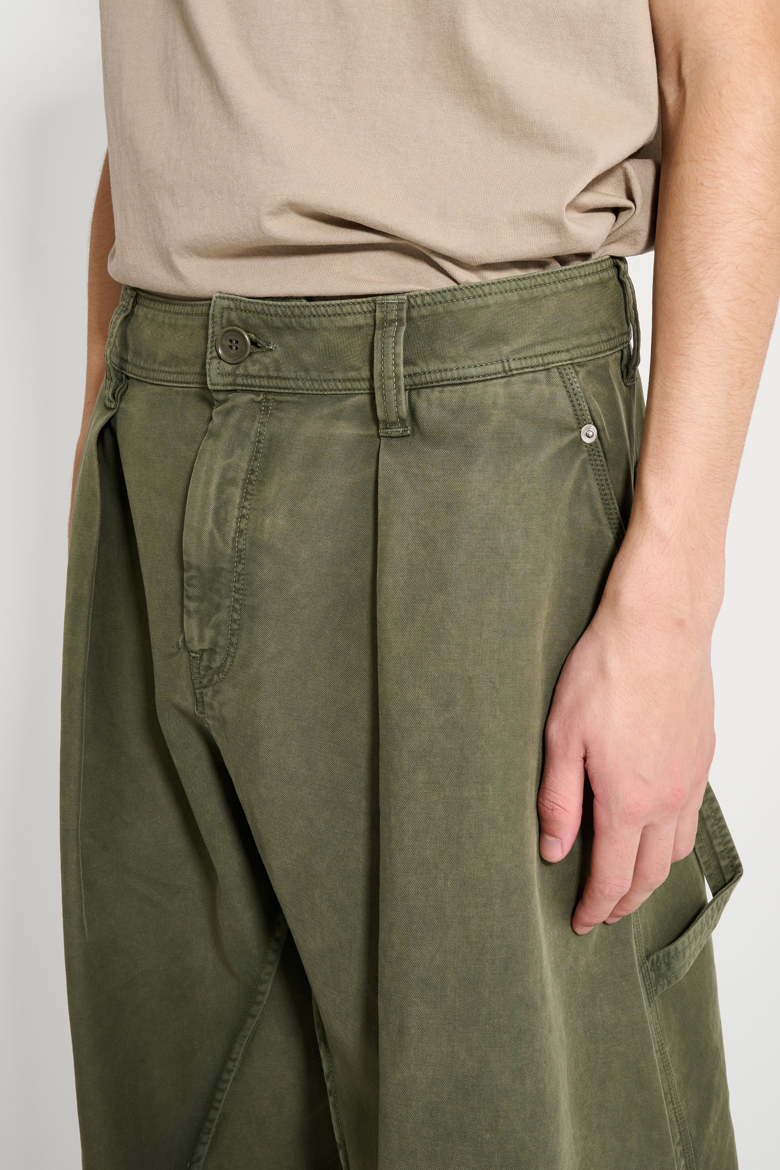 JW Anderson Twisted Seam Trousers Olive