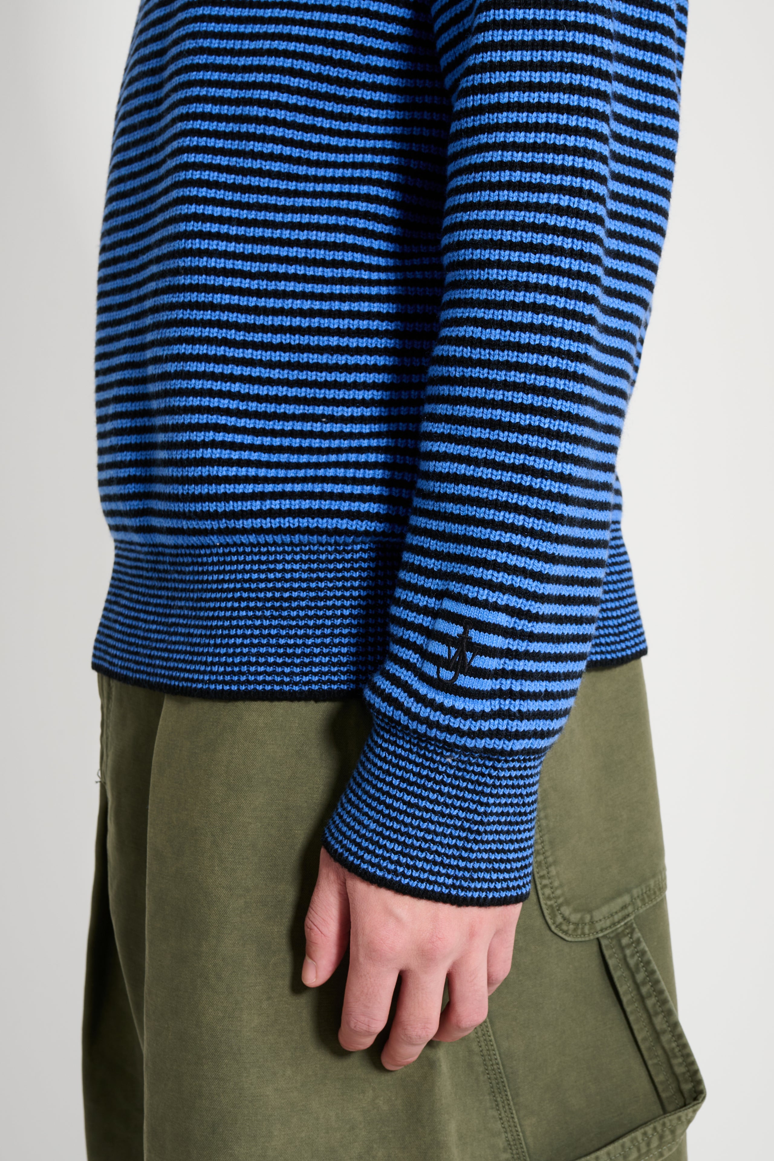 JW Anderson Half Zip Jumper Blue / Black