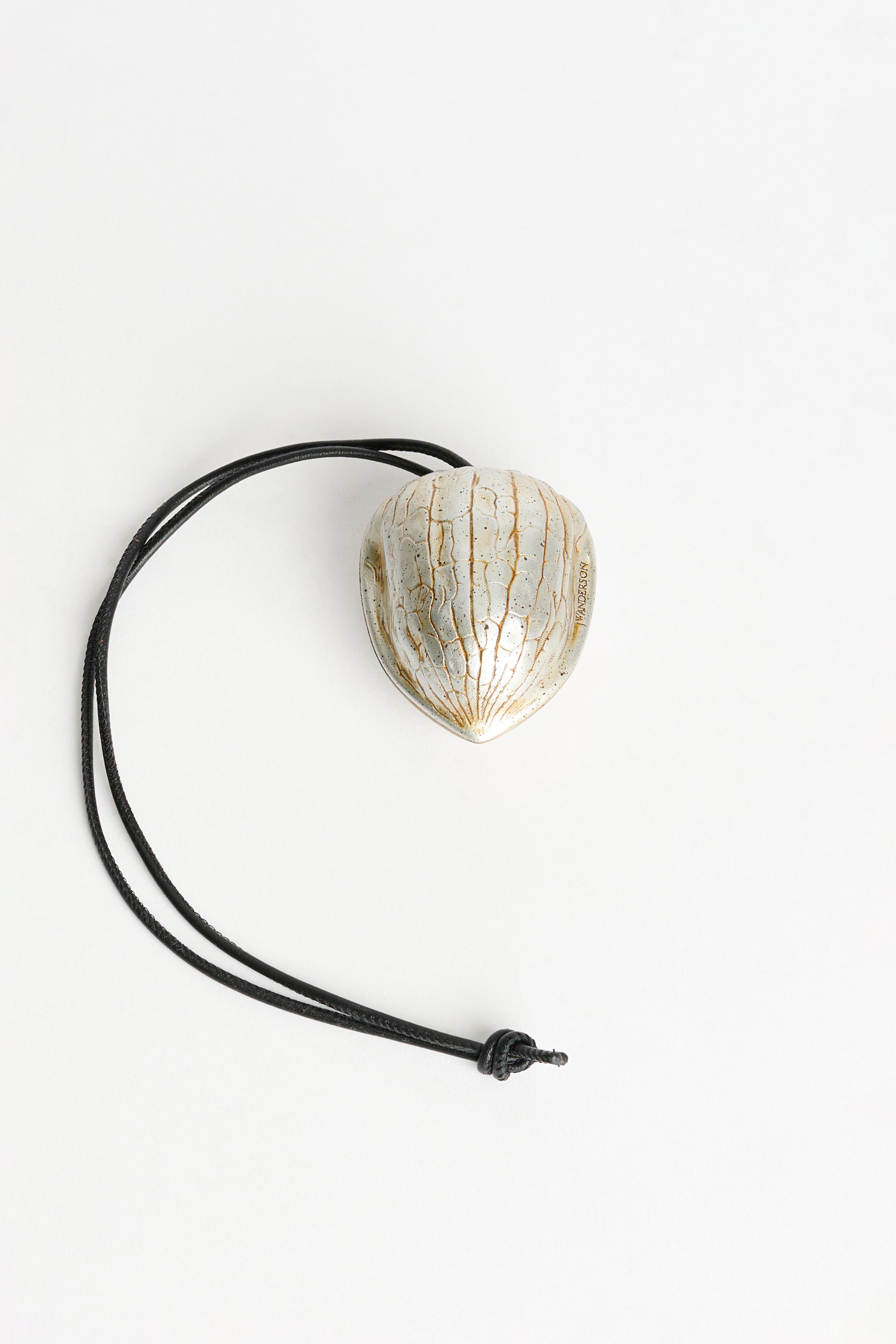 JW Anderson Walnut Keyring Aged Gold