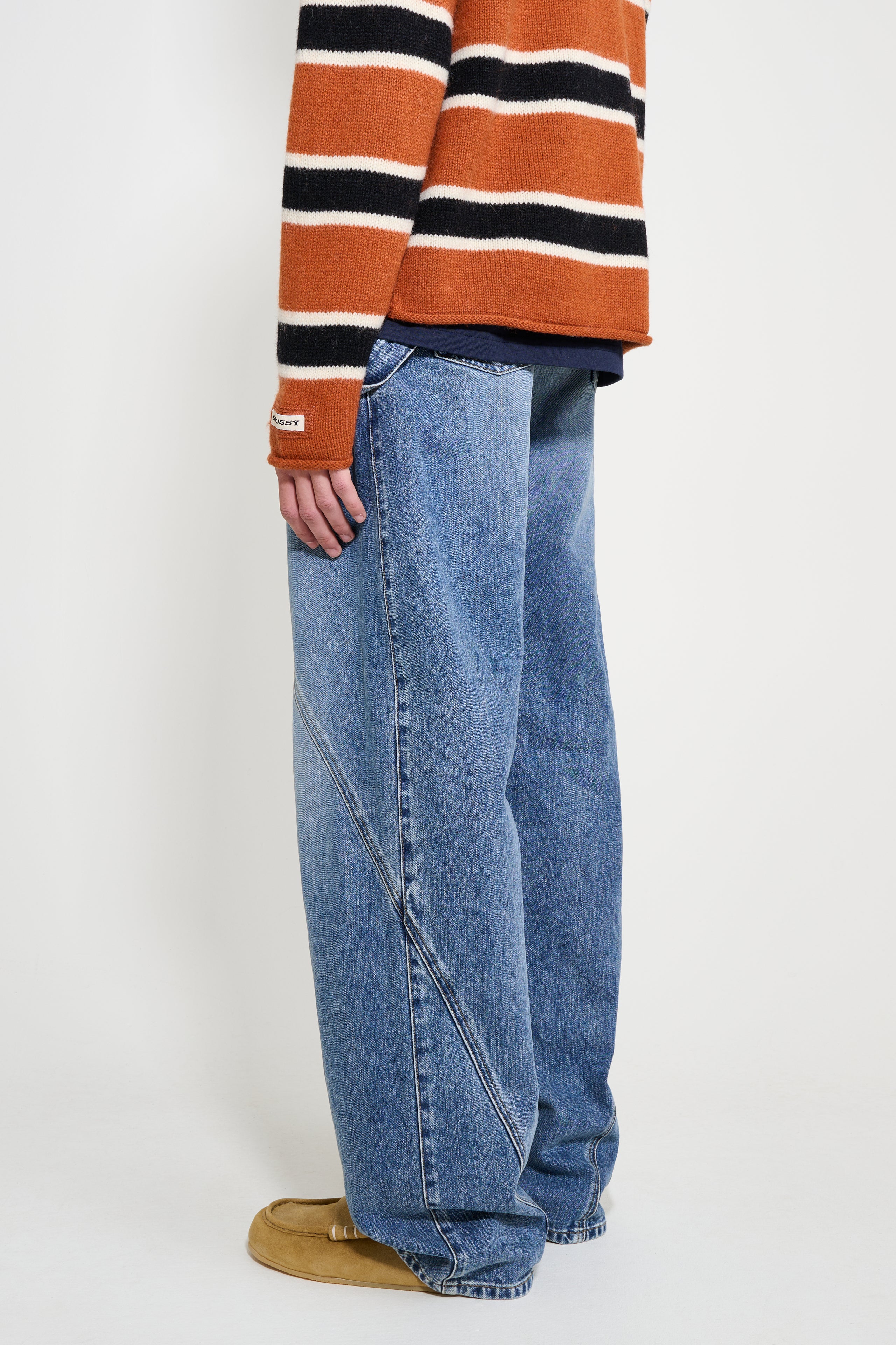 JW Anderson Twisted Workwear Jeans Mid Blue