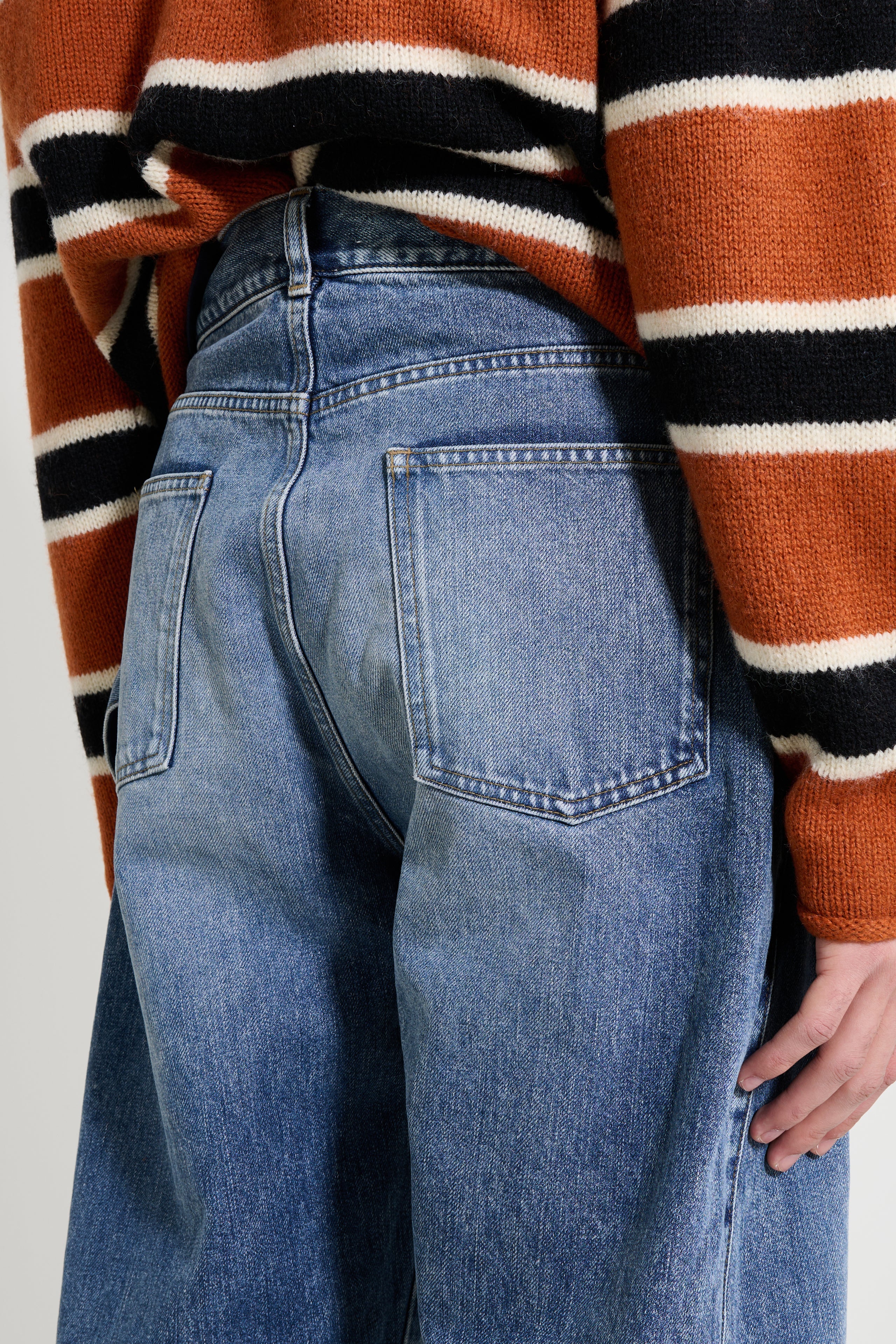 JW Anderson Twisted Workwear Jeans Mid Blue