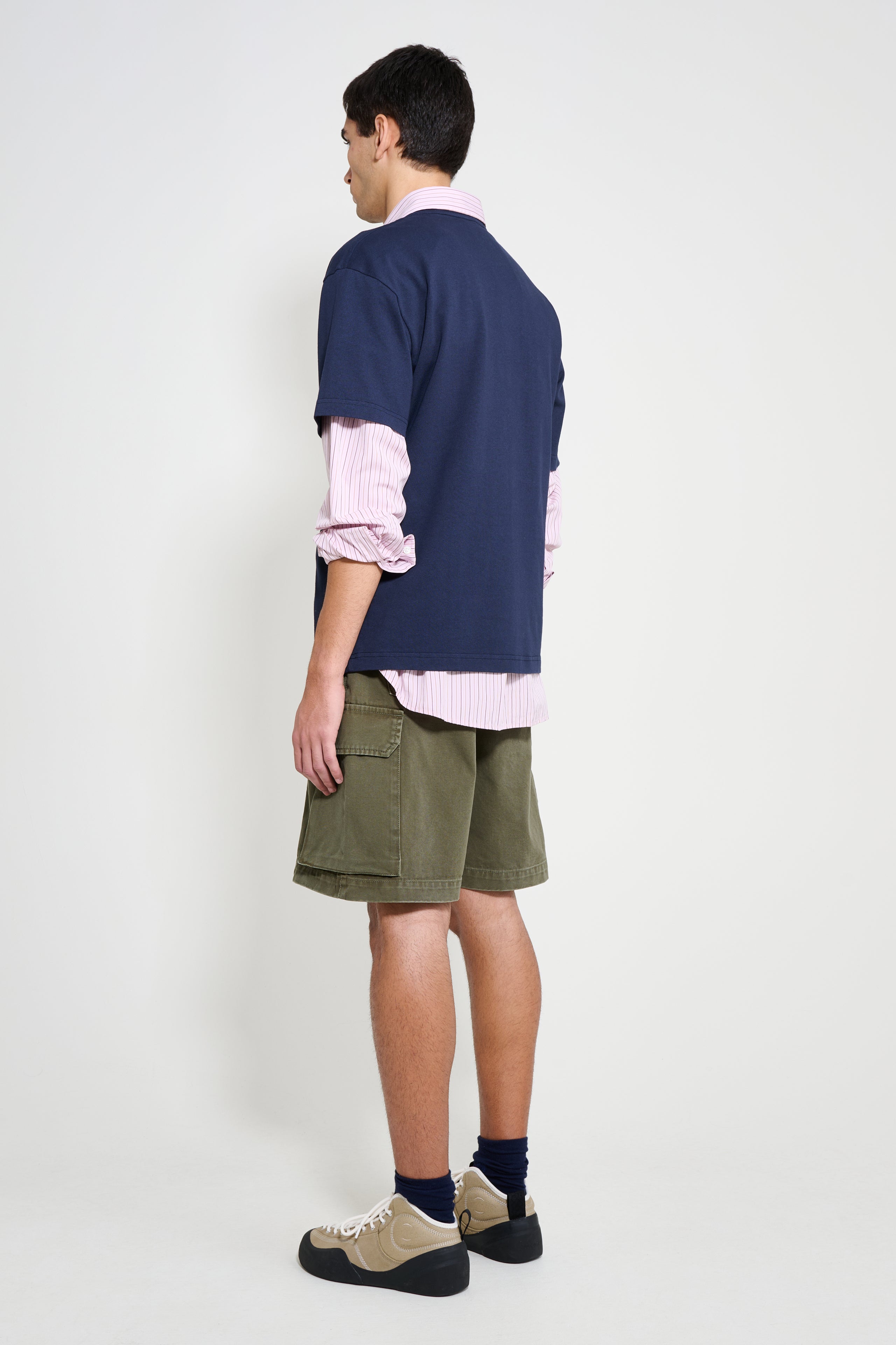 JW Anderson Twisted Patch Pocket Shorts Khaki