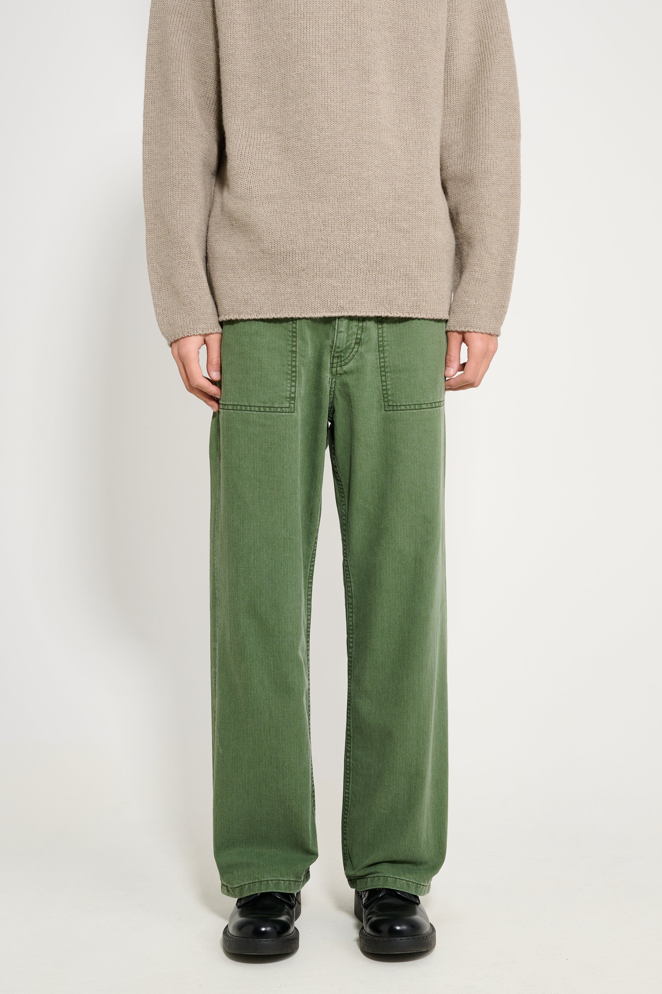 Jeanerica Genua Worker Chino Chevron Green