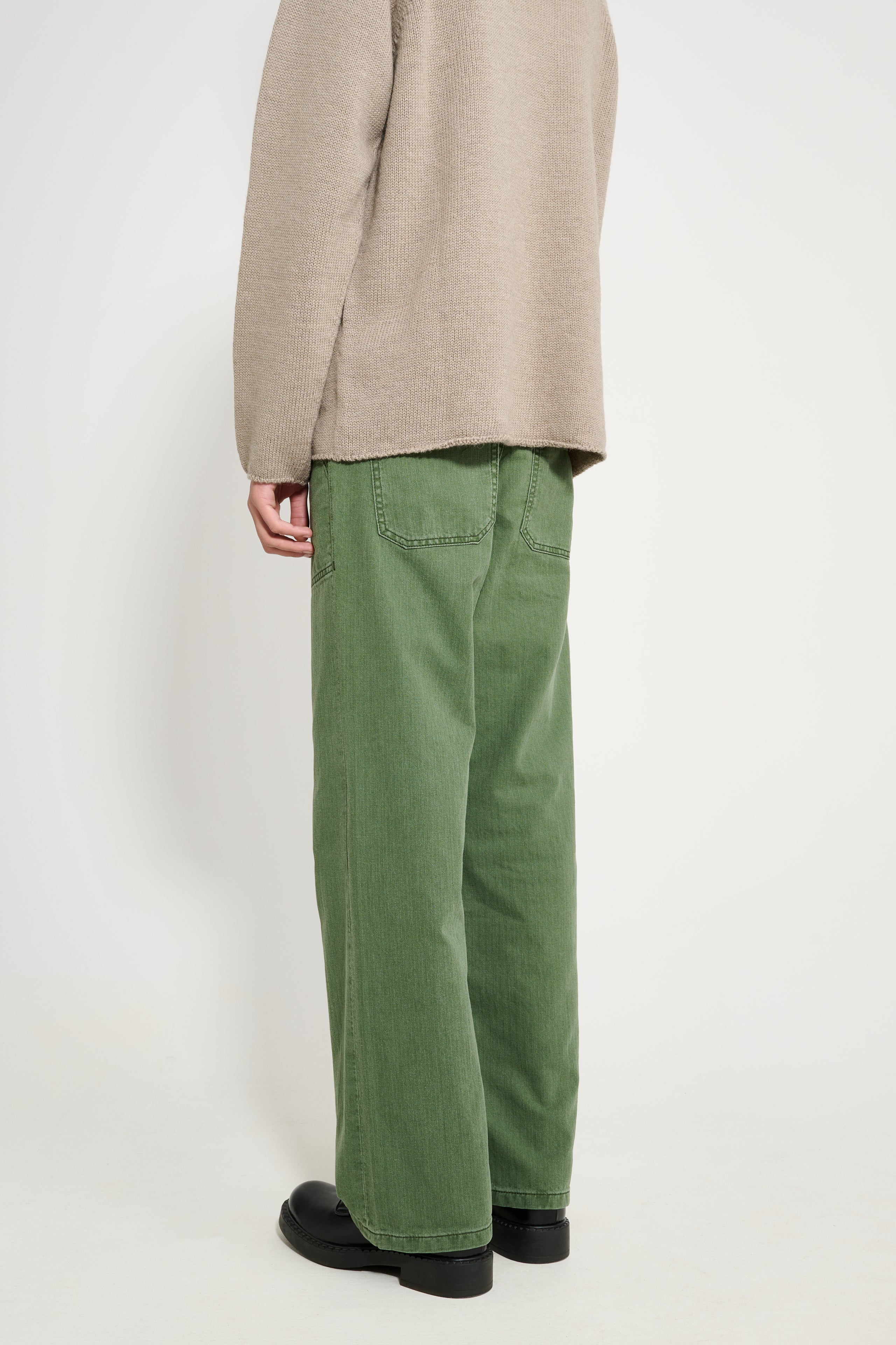 Jeanerica Genua Worker Chino Chevron Green