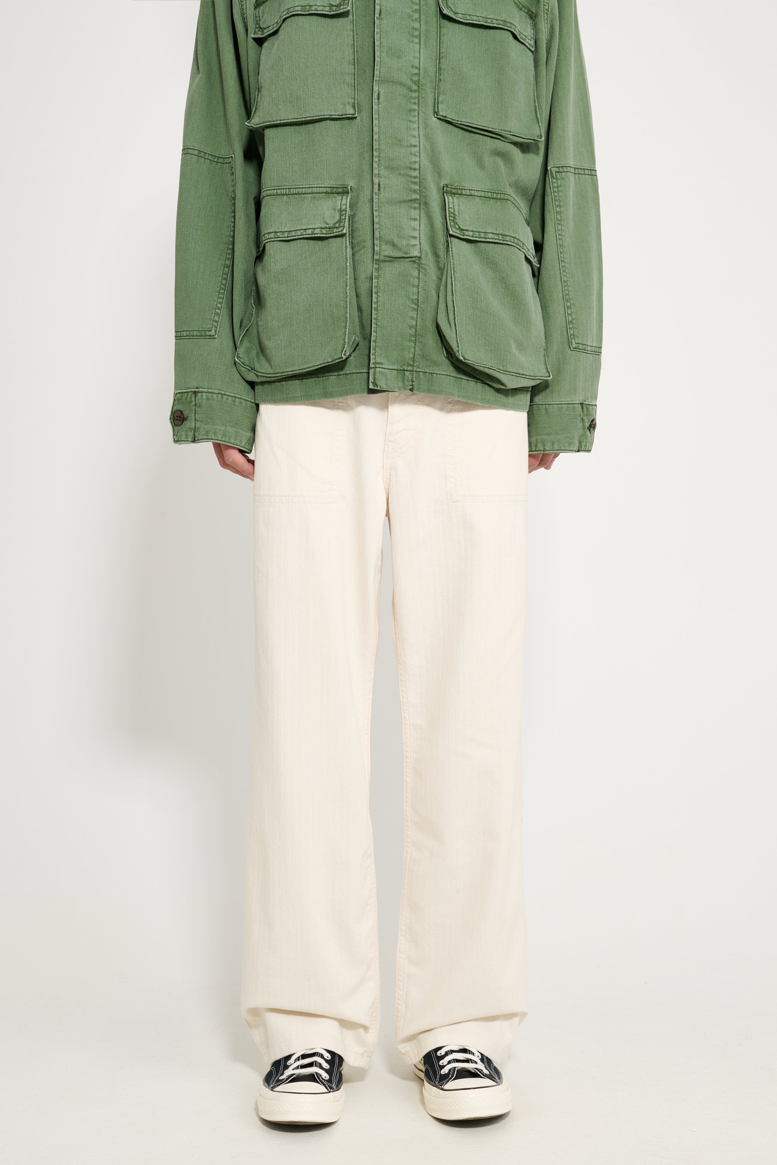 Jeanerica Genua Worker Chino Chevron Ecru