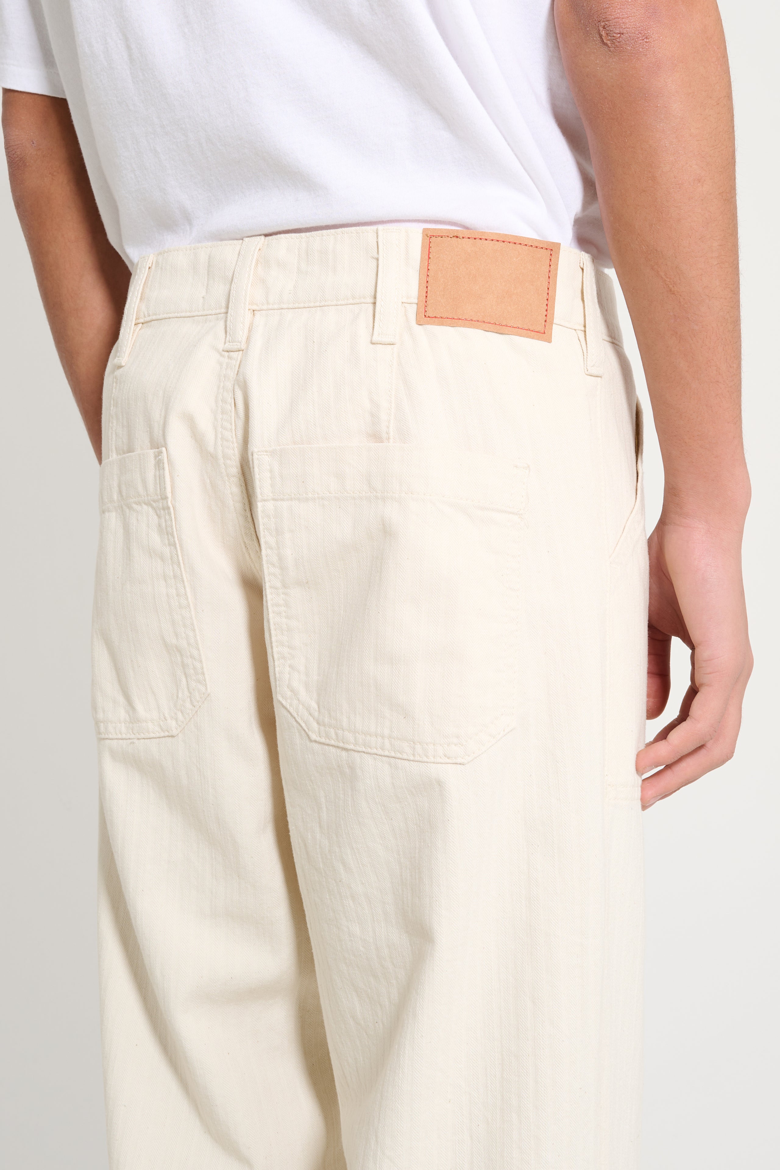 Jeanerica Genua Worker Chino Chevron Ecru