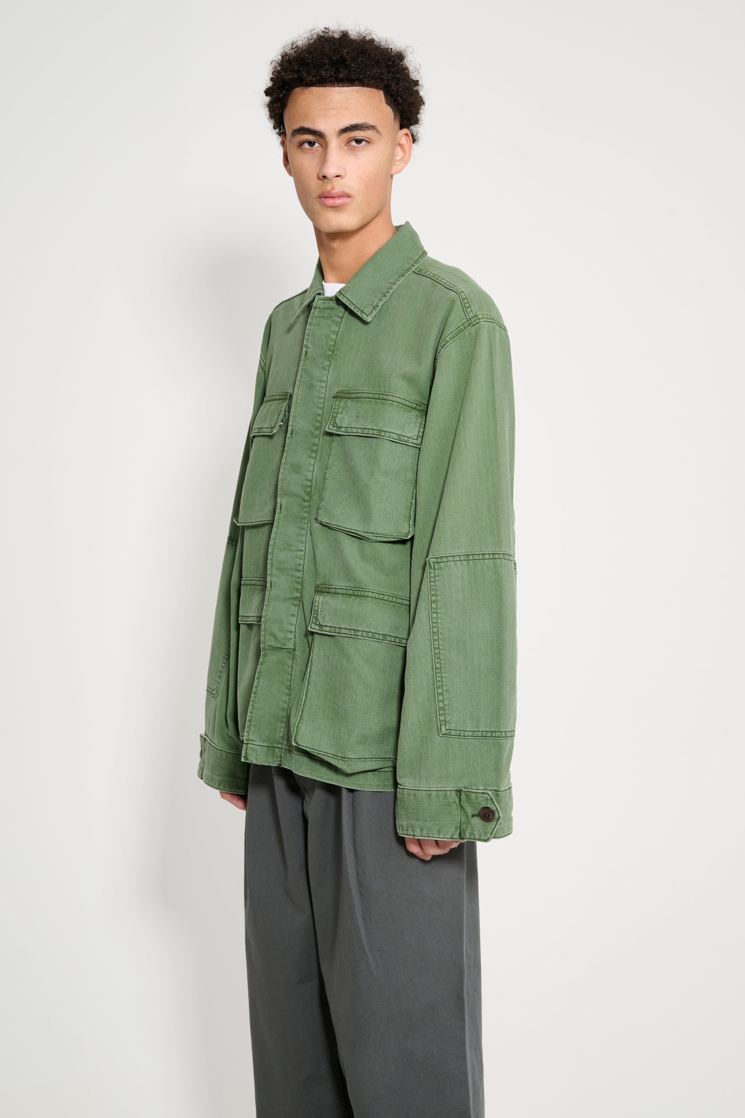 Jeanerica Luc Chevron Green