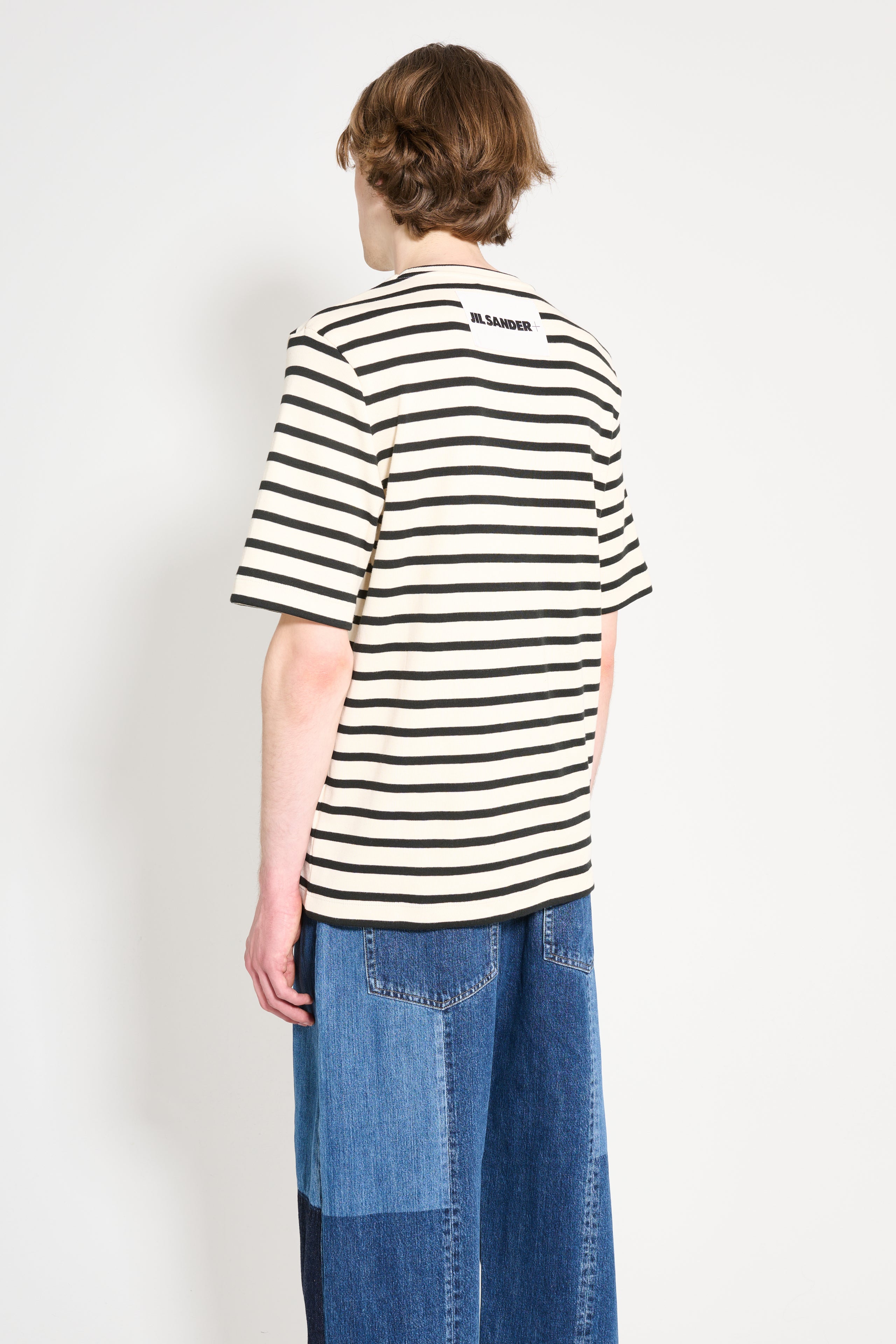 Jil Sander+ Crew-Neck T-shirt Black Stripes