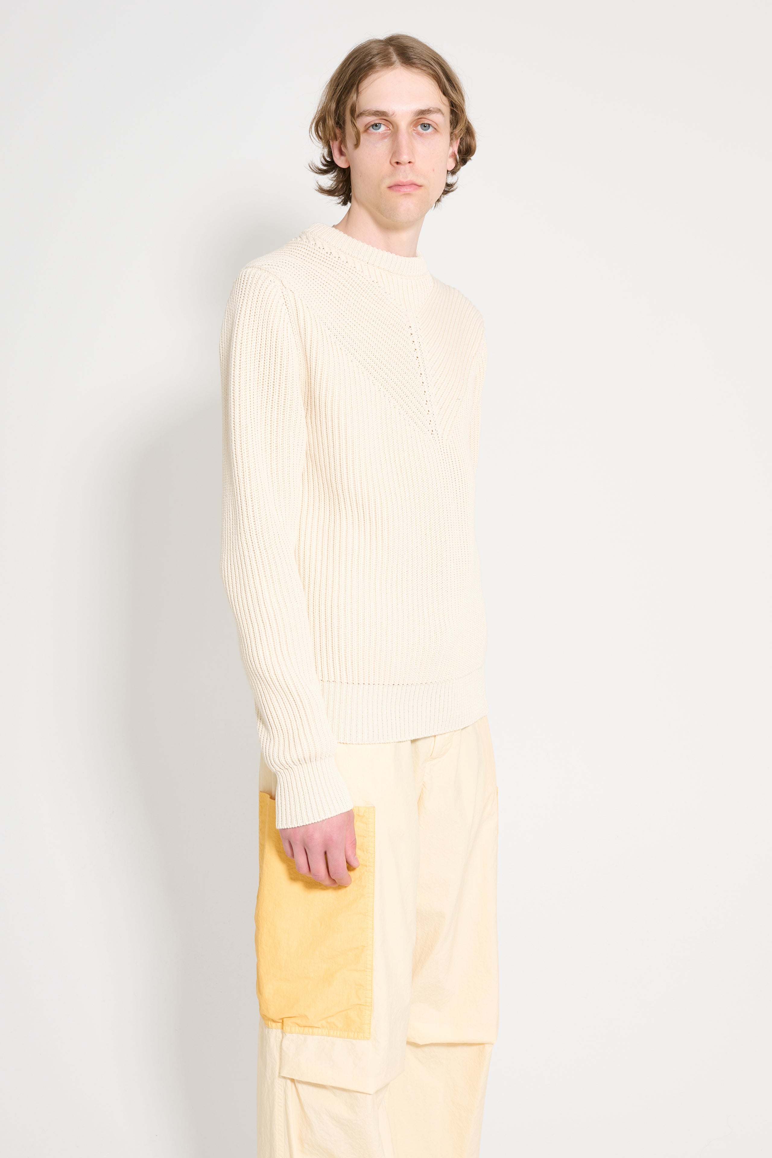 Jil Sander CN LS Jumper Chalk