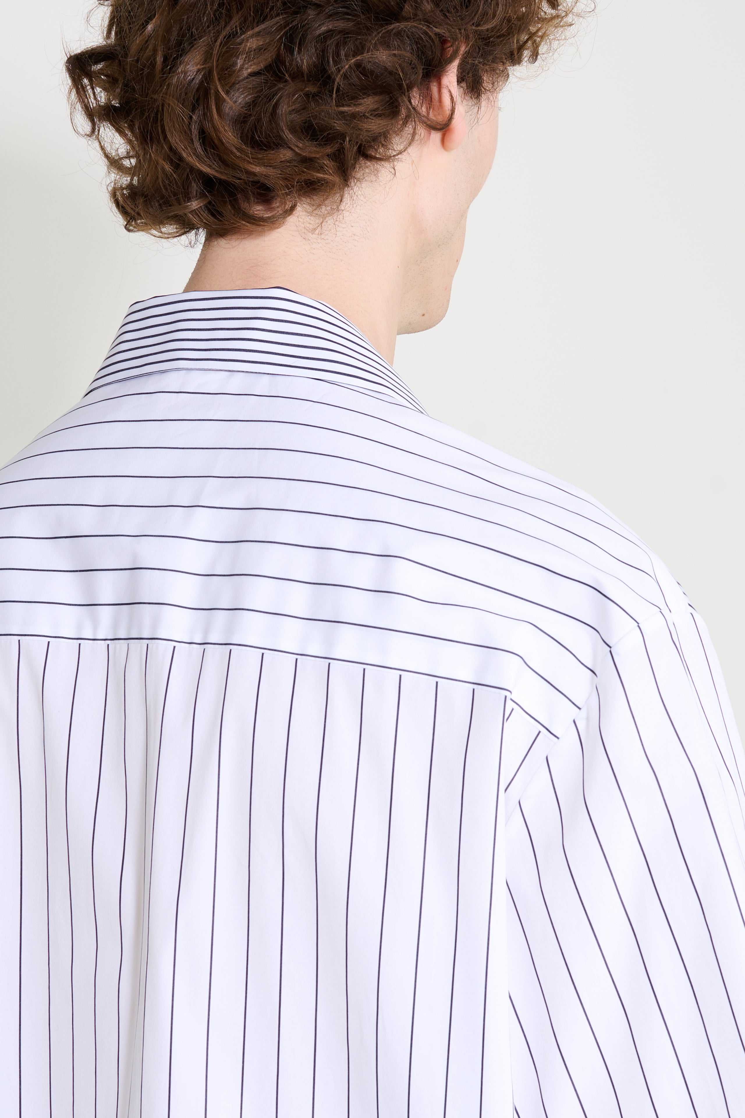 Jil Sander Short Sleeve Stripe Shirt White / Black