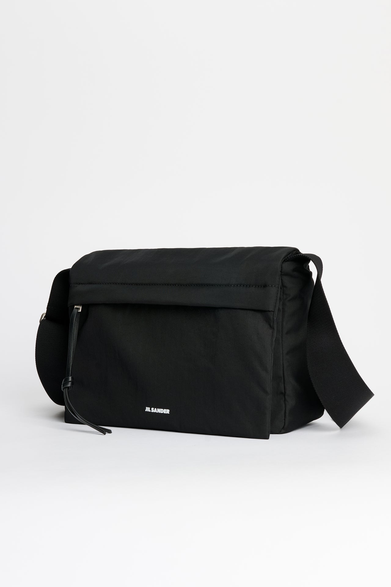 Jil Sander Soft Shoulder Bag Black