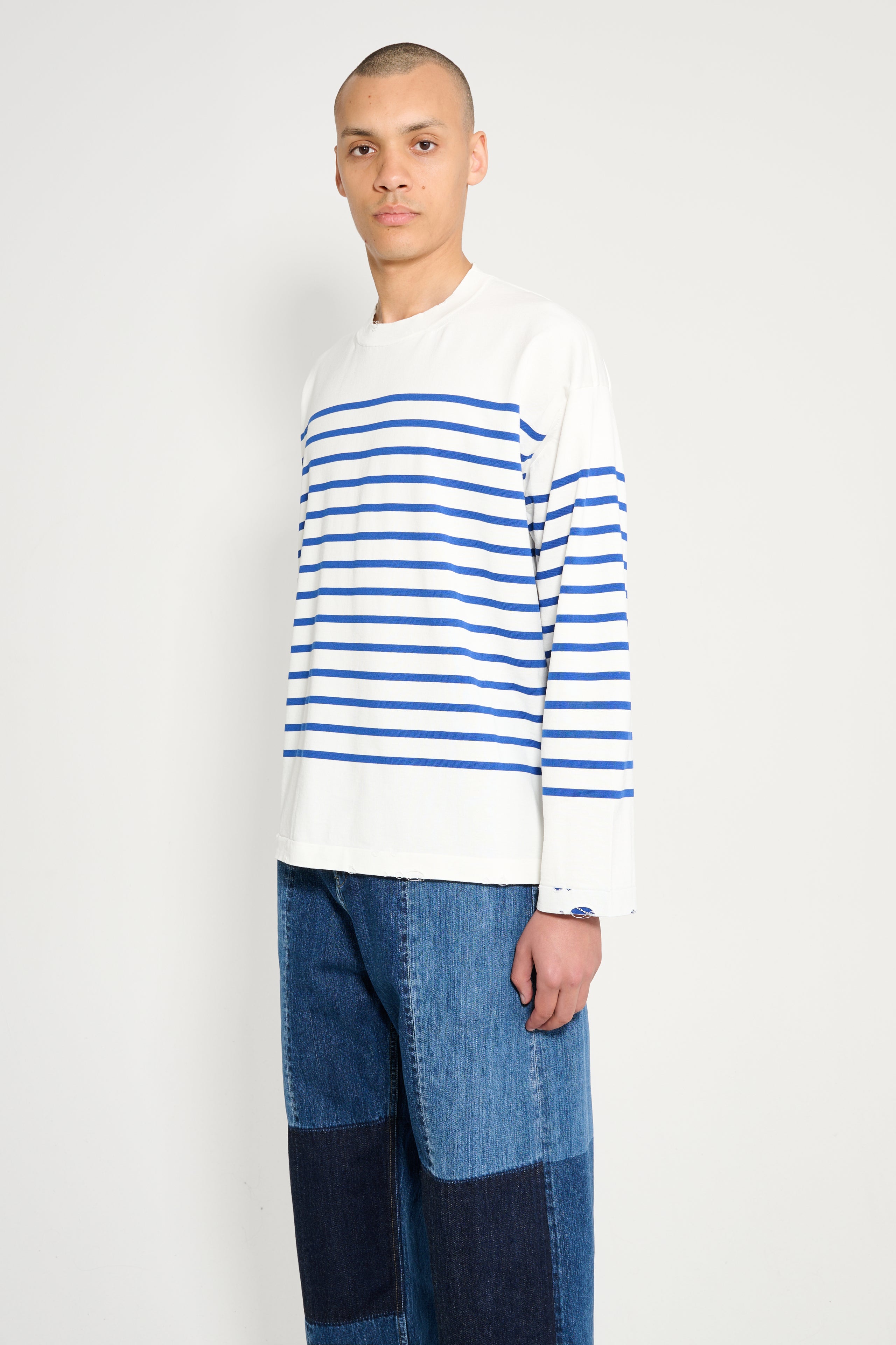 Junya Watanabe MAN Sweater Blue Off-White