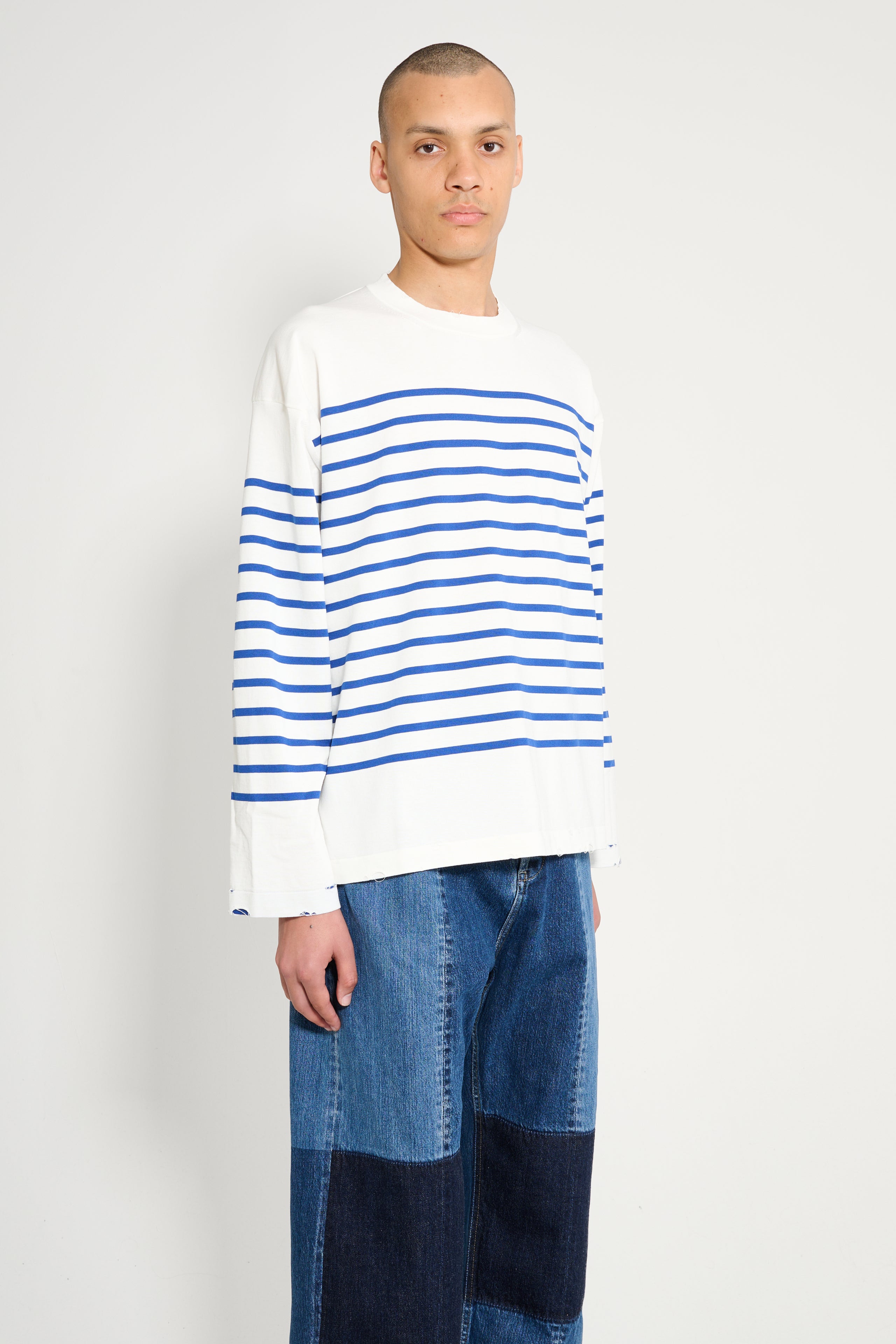 Junya Watanabe MAN Sweater Blue Off-White