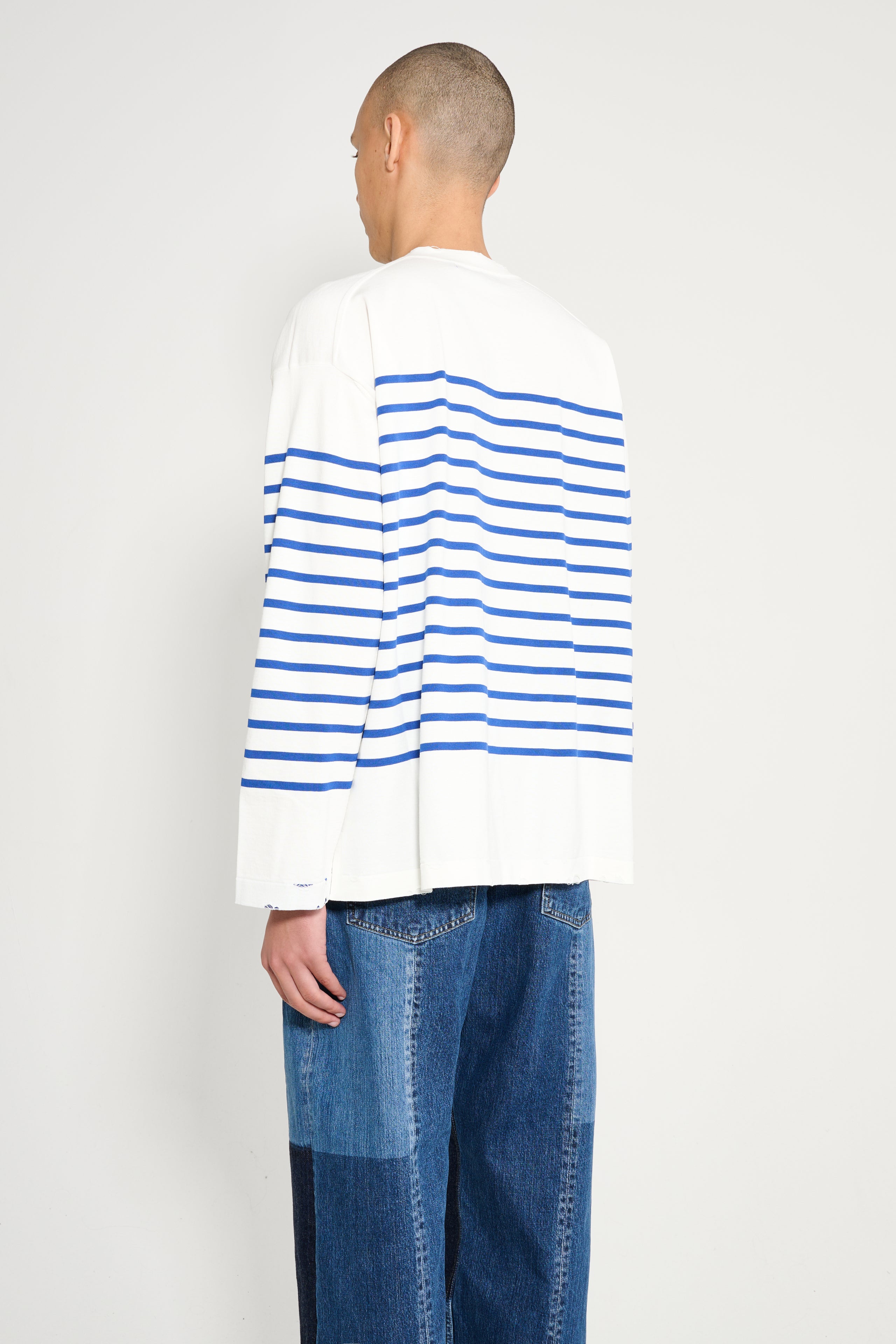 Junya Watanabe MAN Sweater Blue Off-White