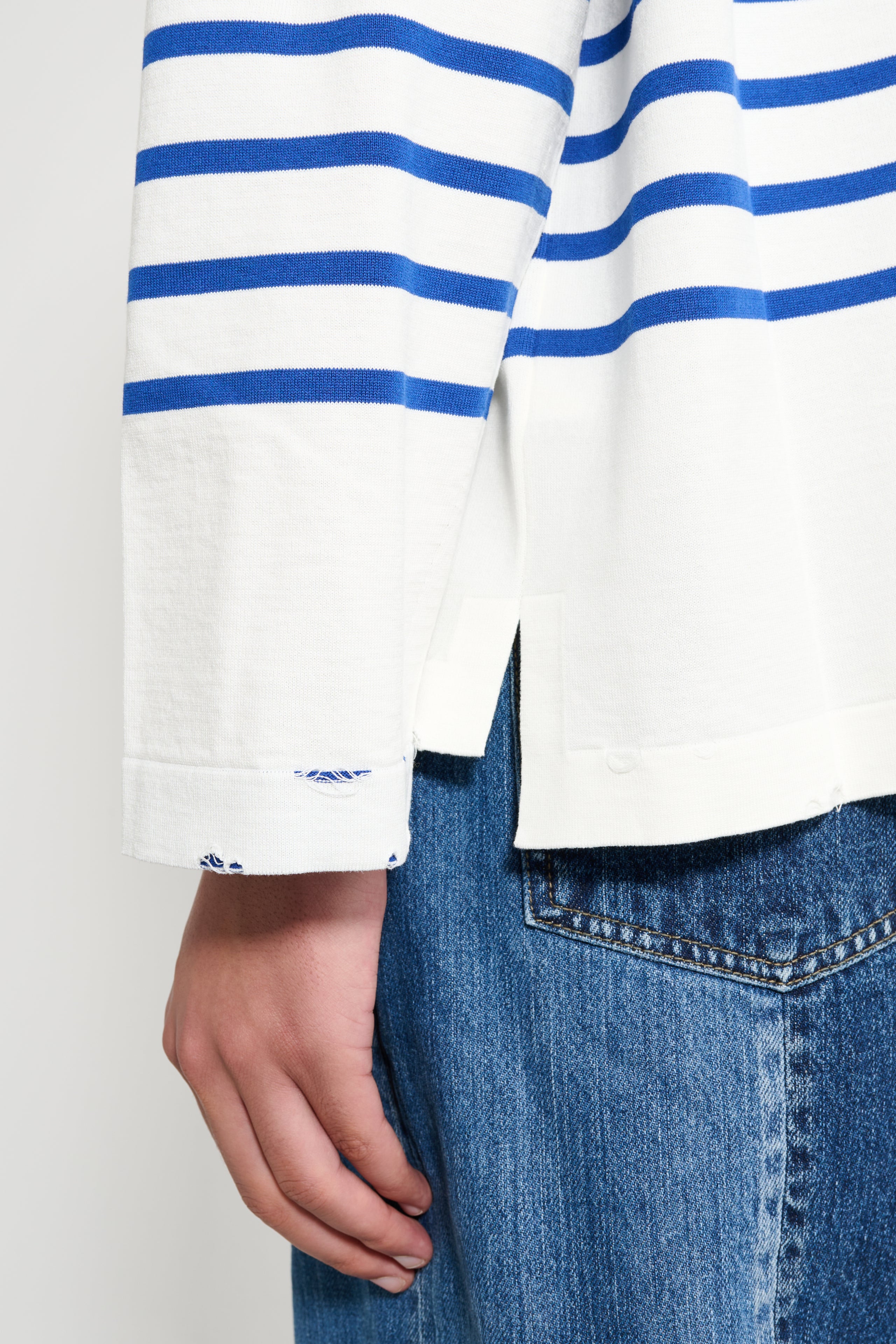 Junya Watanabe MAN Sweater Blue Off-White