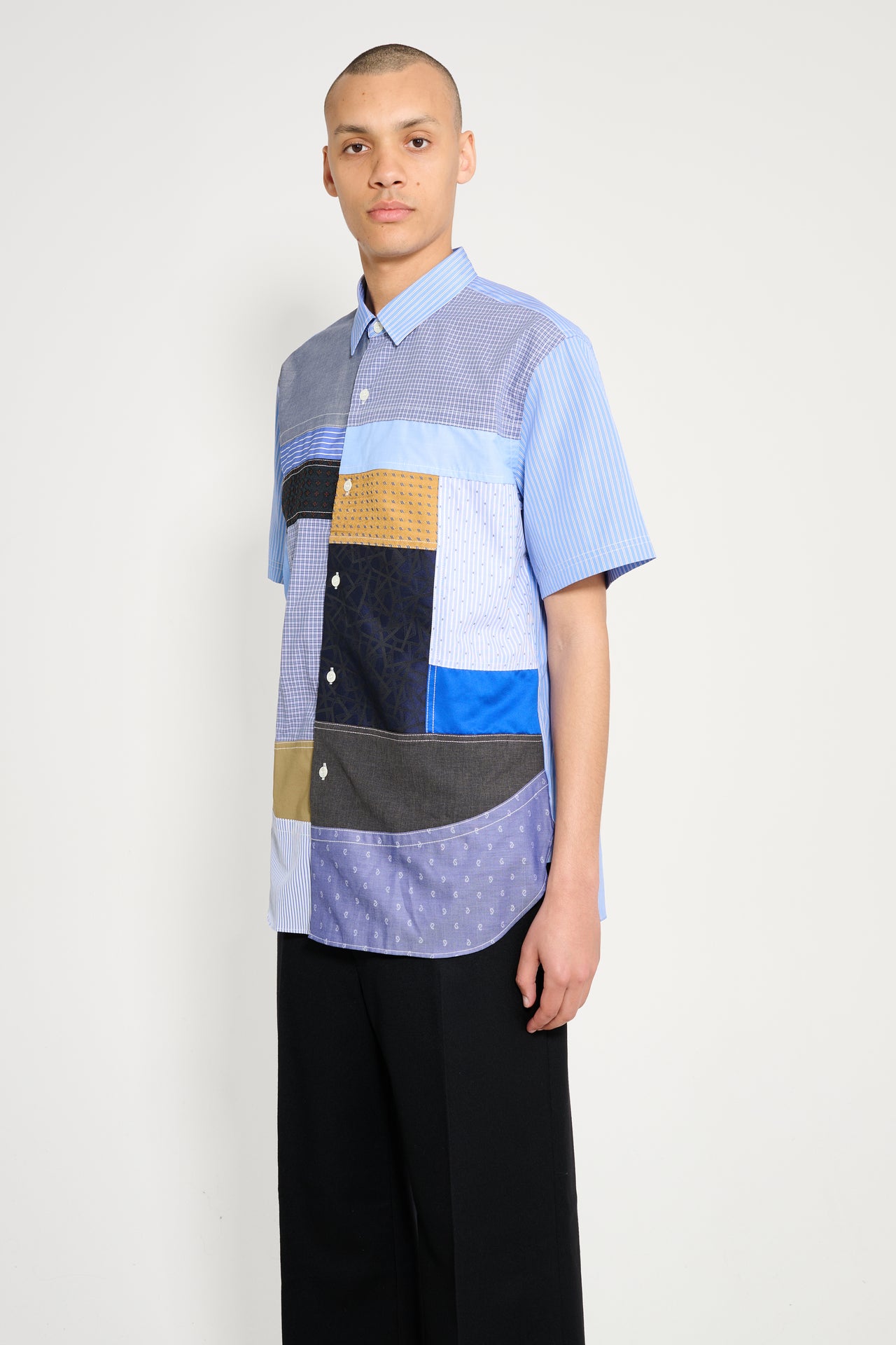 Junya Watanabe MAN Shirt Sax / White / Navy