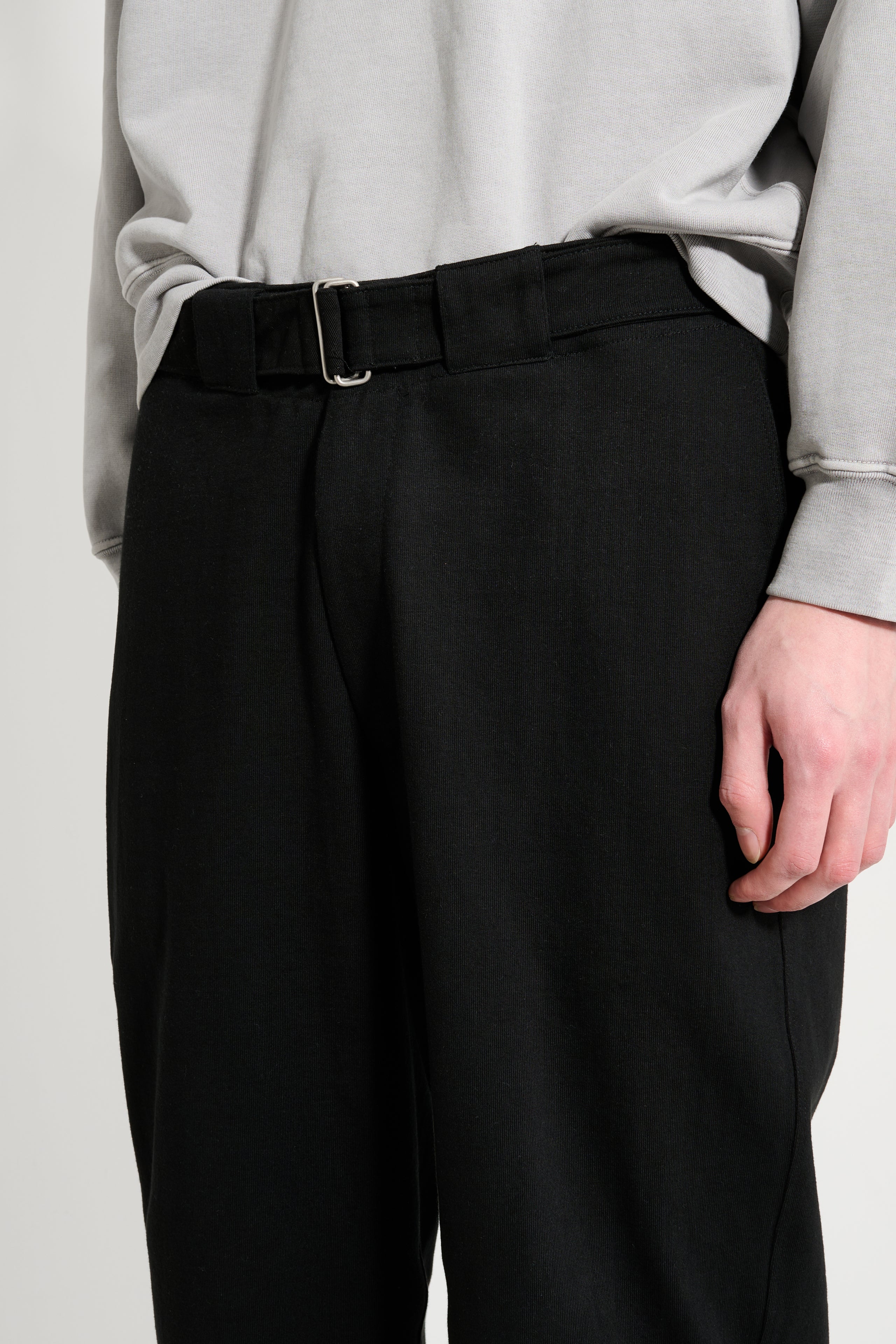 Lady White Co. Belted Jersey Trouser Black