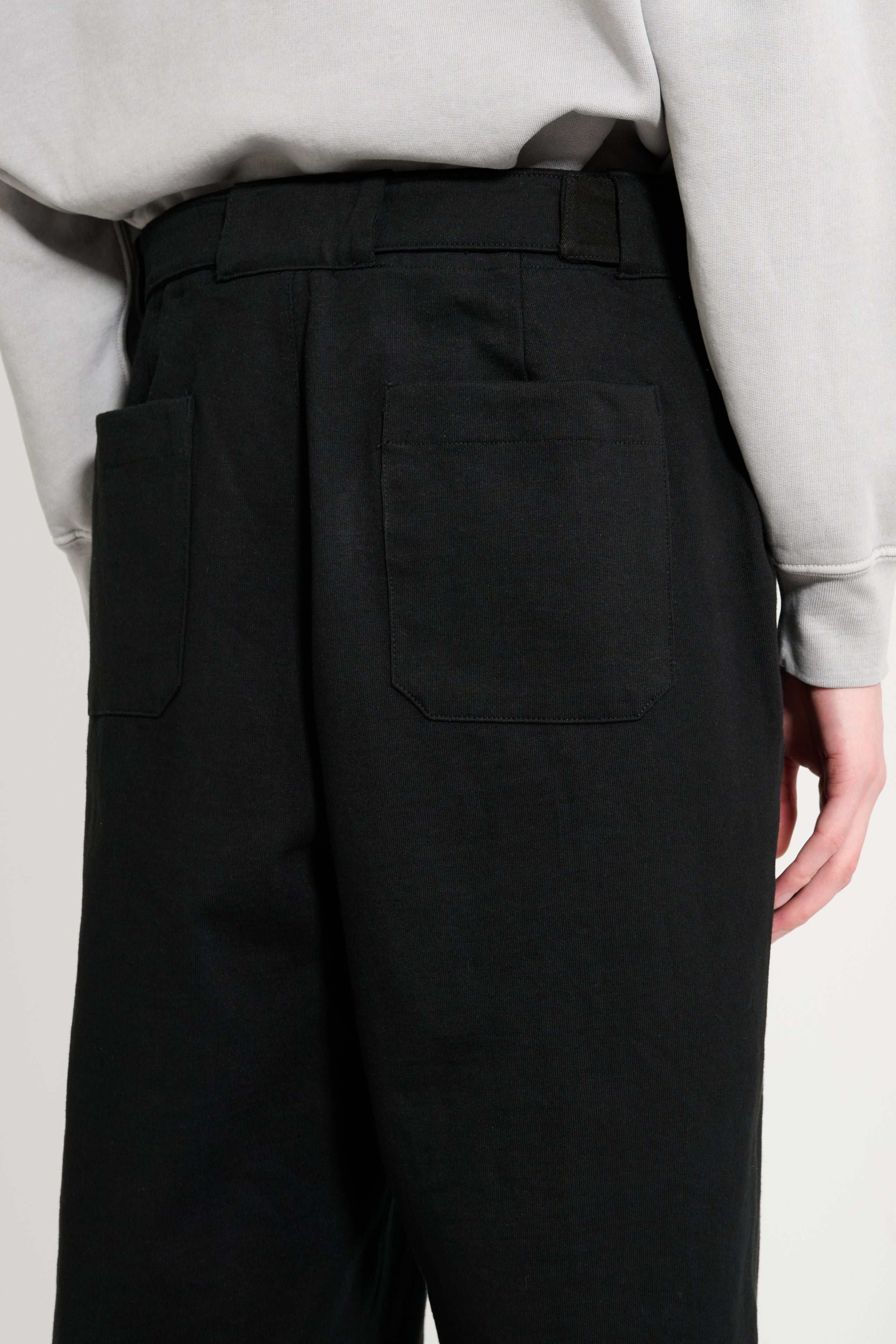 Lady White Co. Belted Jersey Trouser Black
