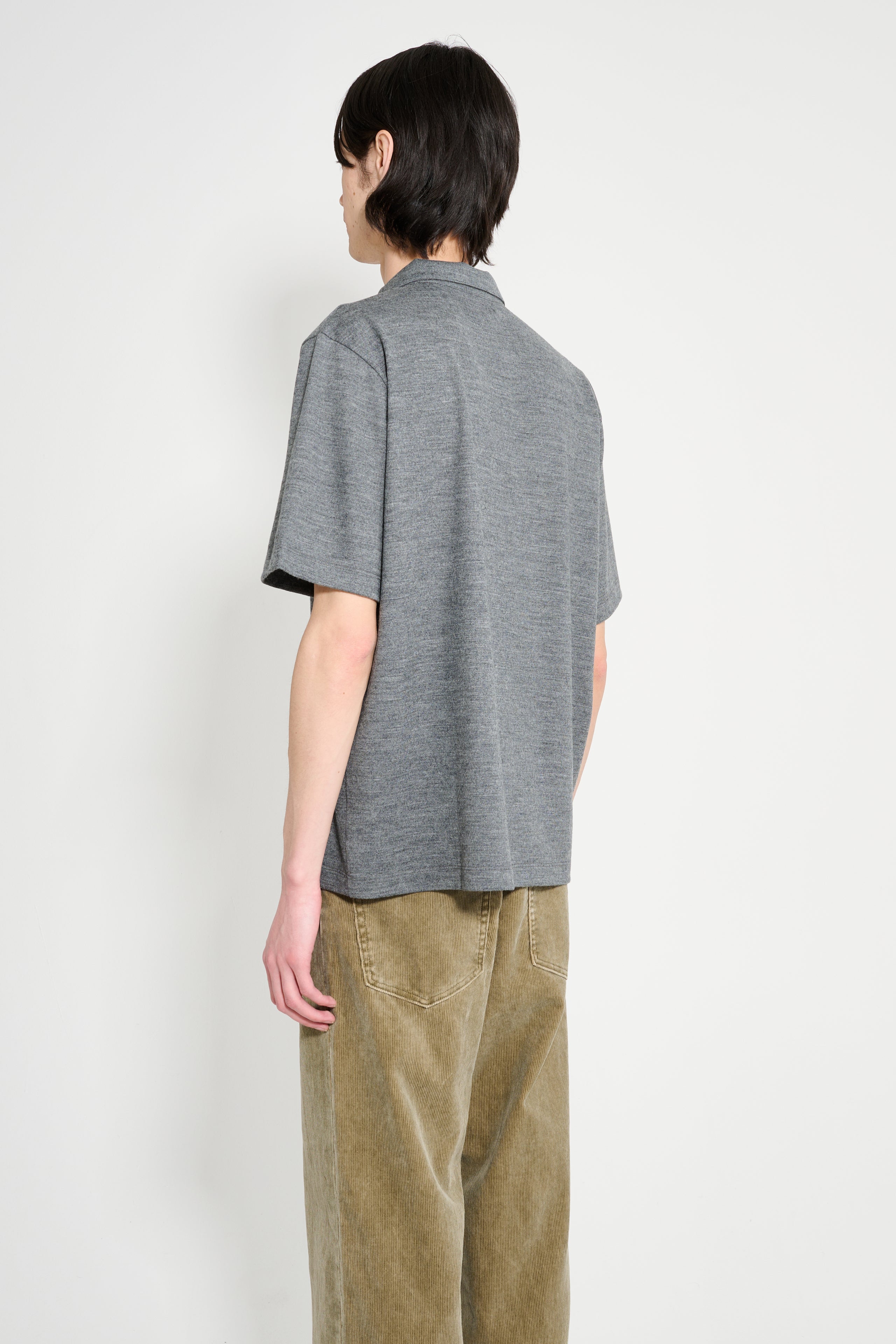 Lady White Co. Summer Wool Polo Grey
