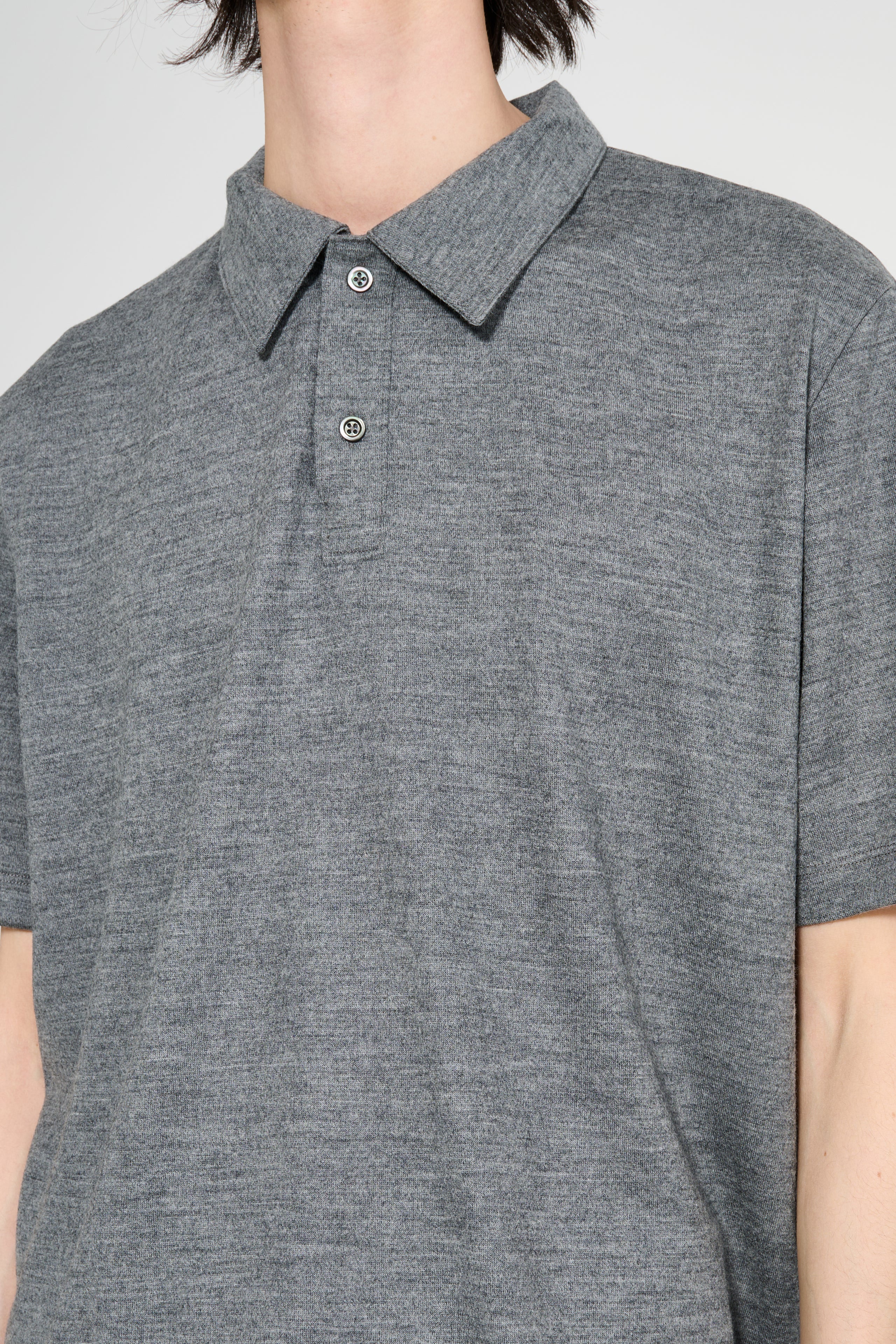 Lady White Co. Summer Wool Polo Grey