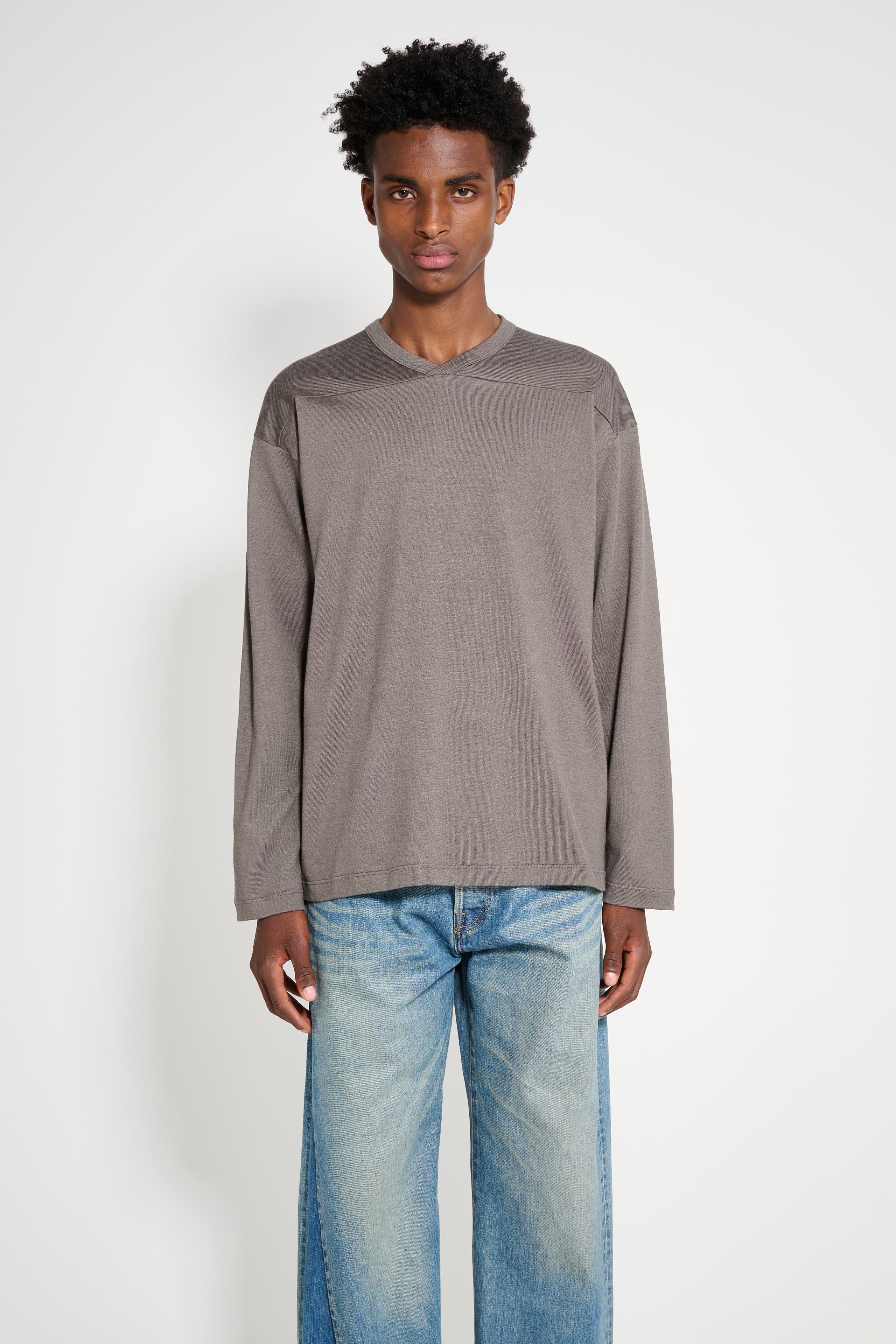 Lady White Co. LS Football T-shirt Grey Olive