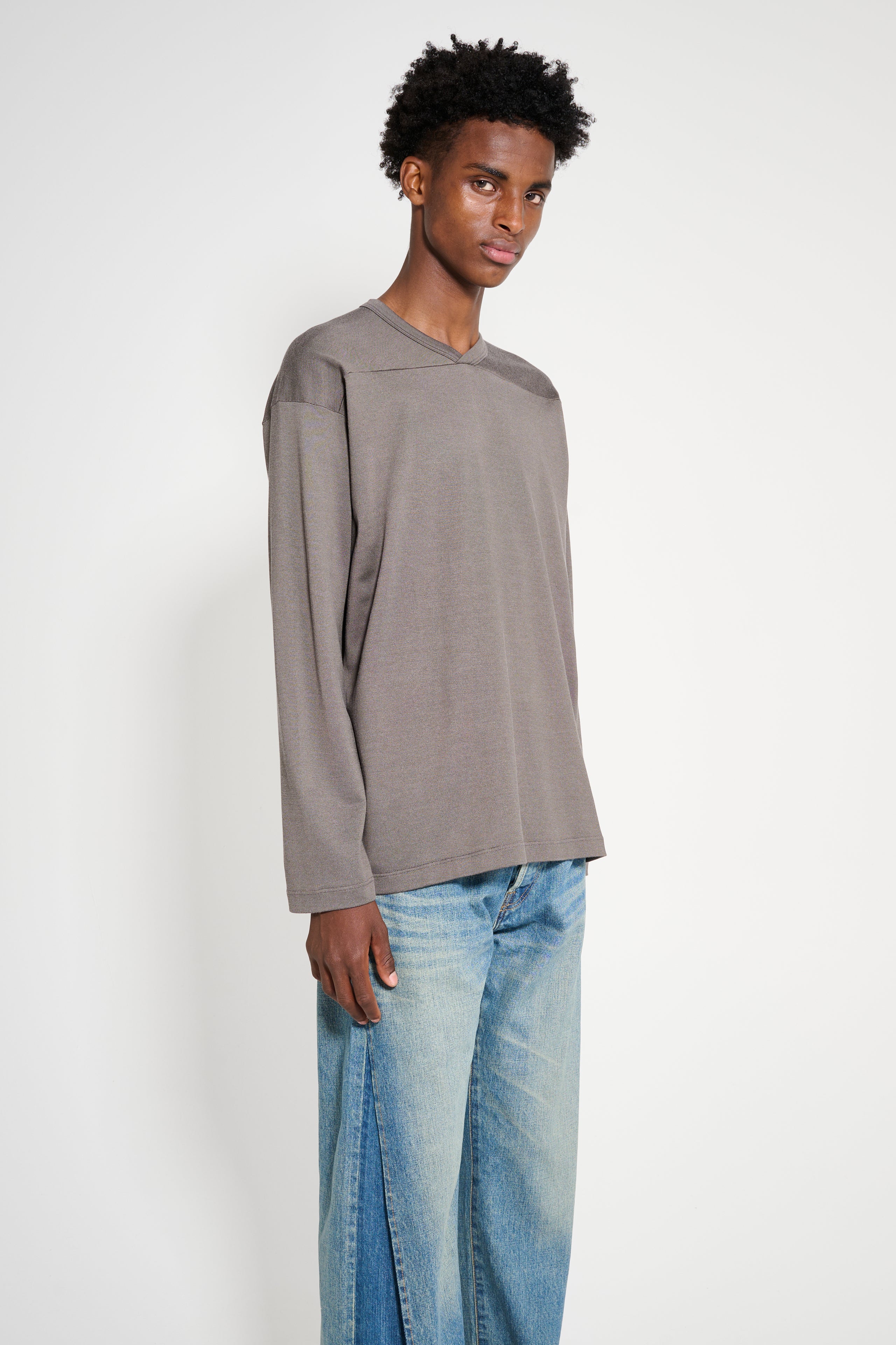 Lady White Co. LS Football T-shirt Grey Olive