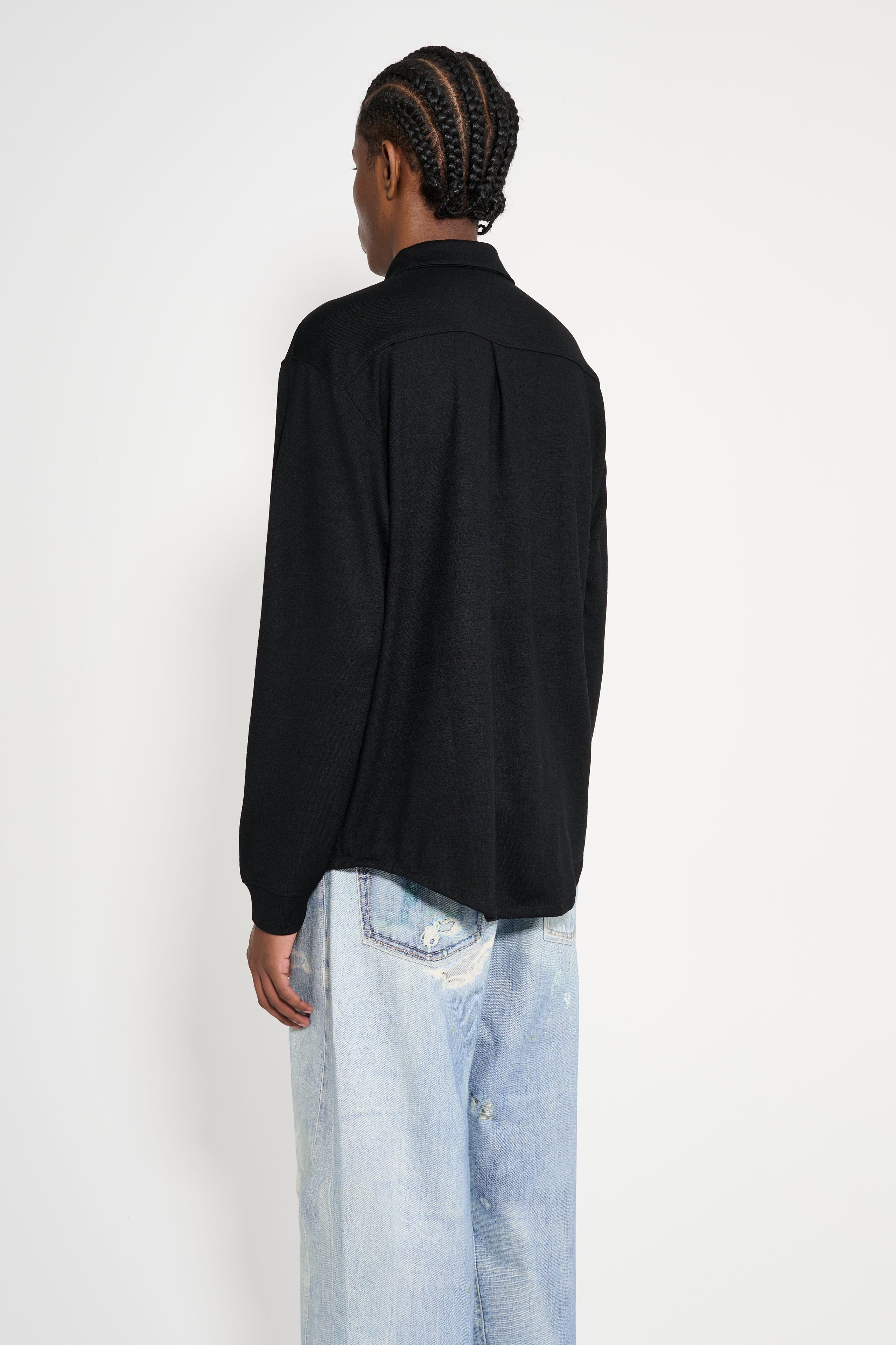 Lady White Co. Wool Button Up Black