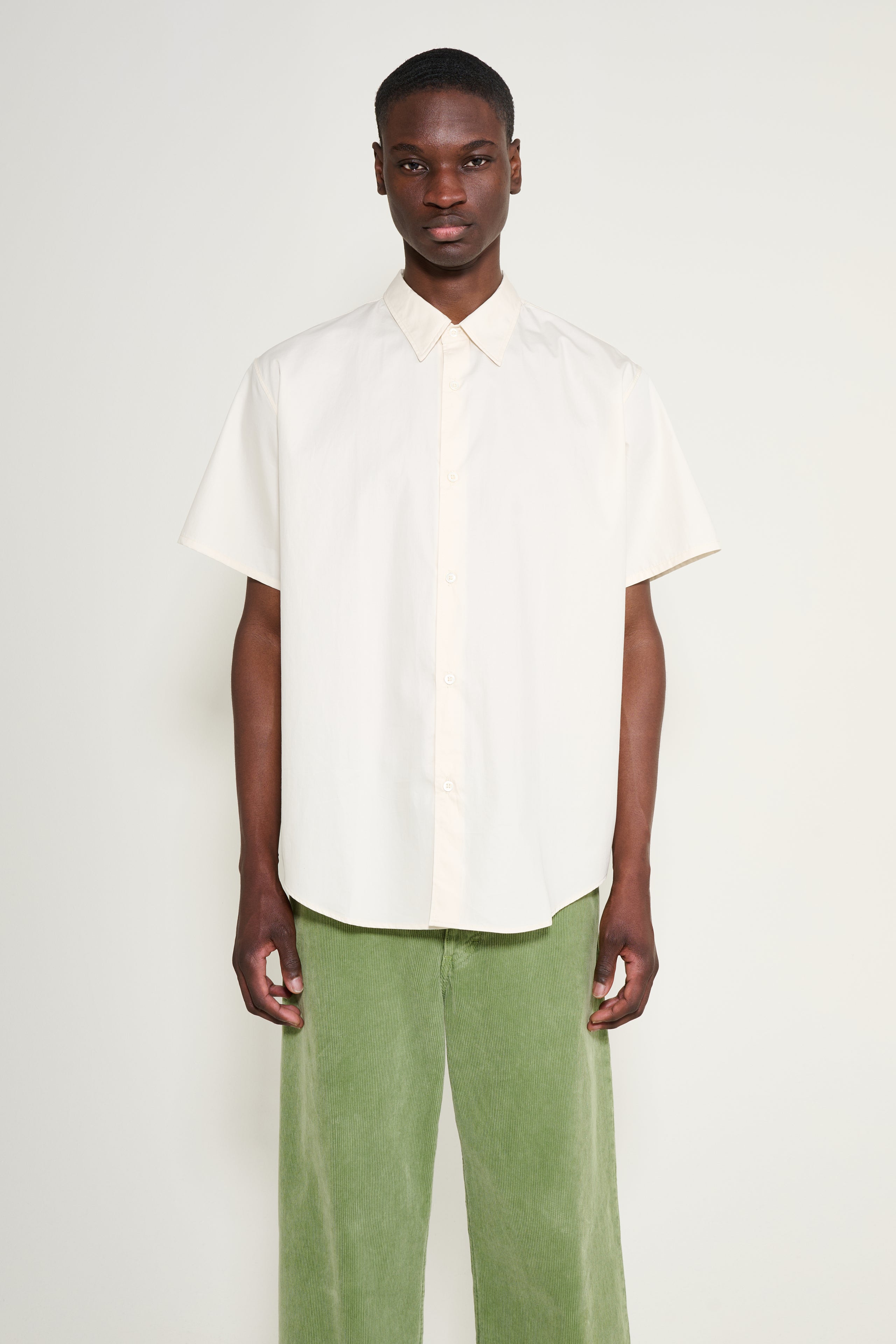 Lady White Co. Lynn Poplin S/S Shirt Almost Yellow