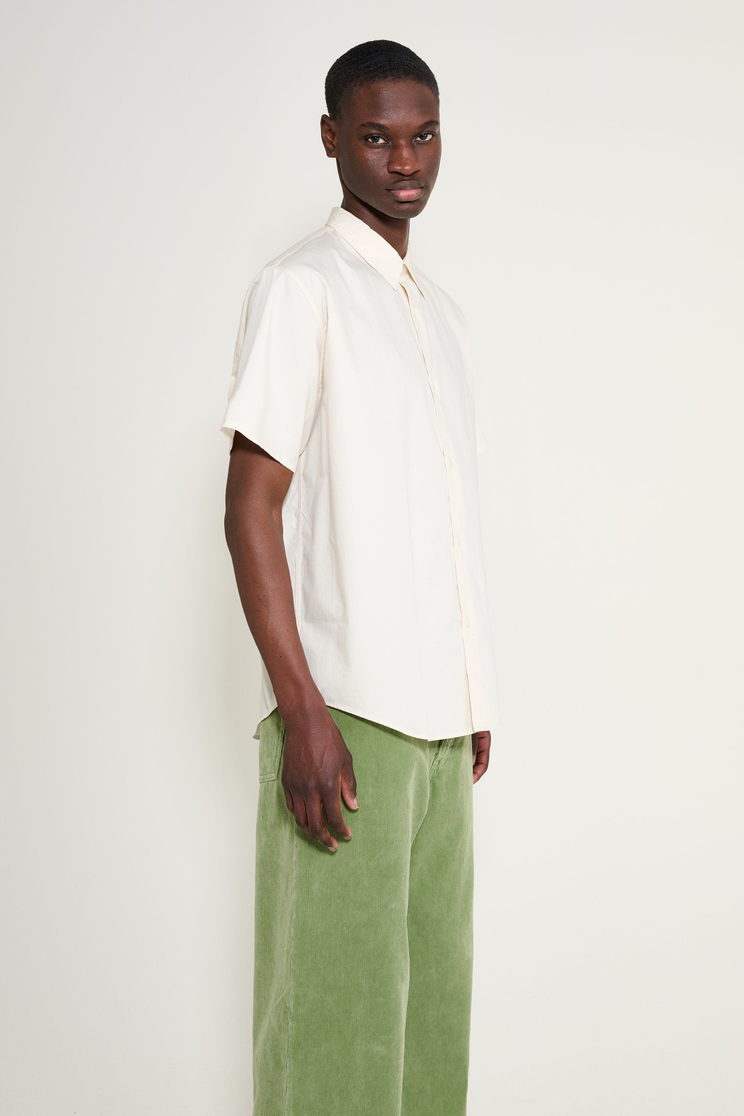 Lady White Co. Lynn Poplin S/S Shirt Almost Yellow
