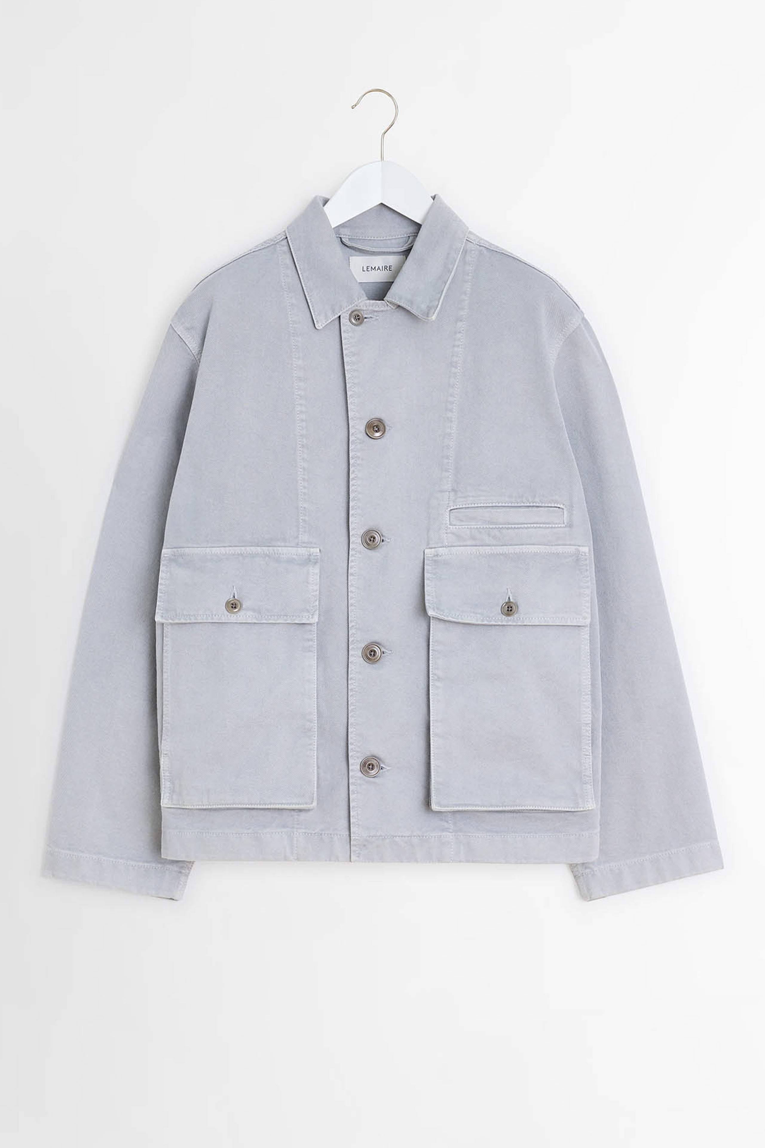 Lemaire Boxy Jacket GD Snow Heavy Denim Blue Grey