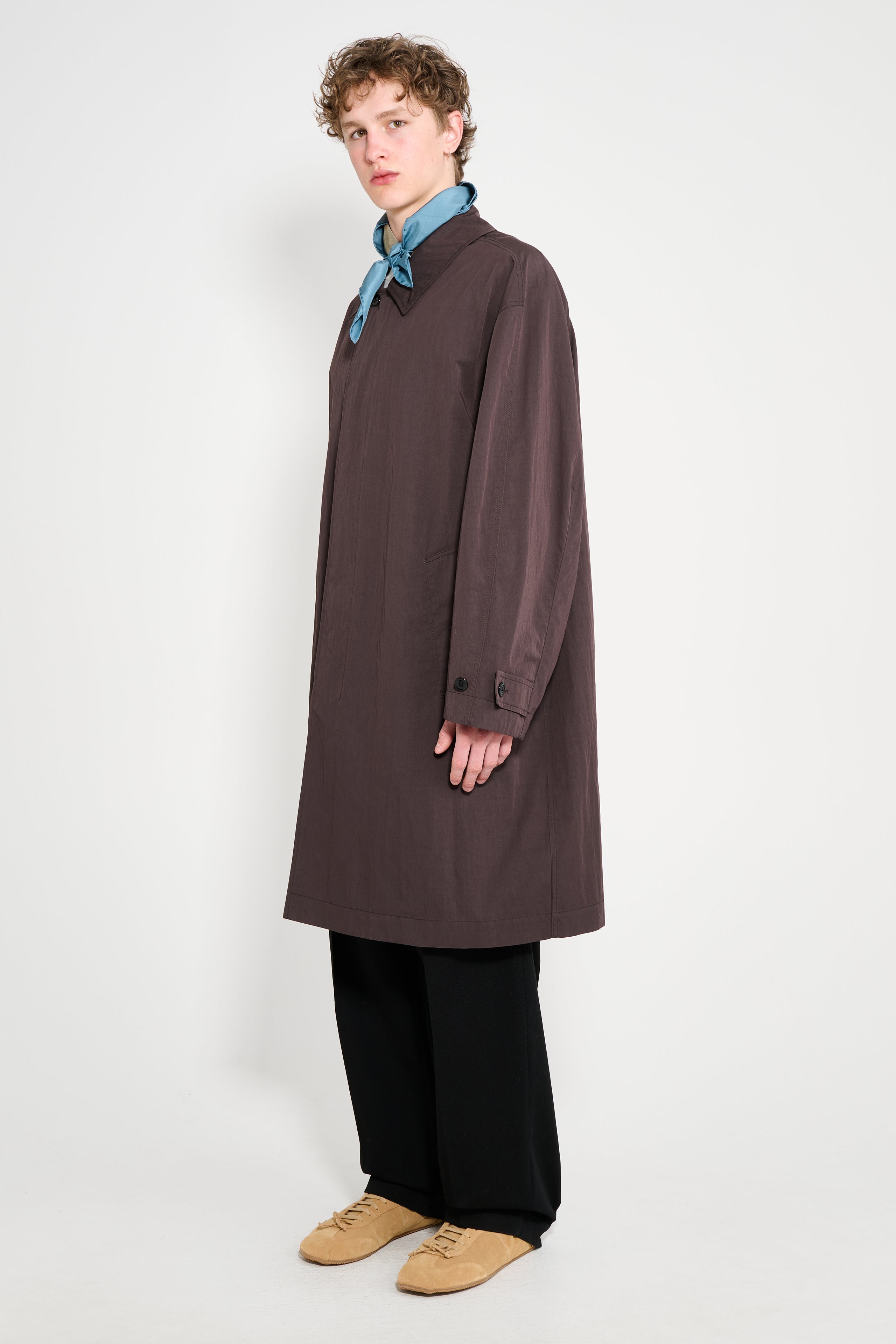 Lemaire Car Coat Dark Chocolate