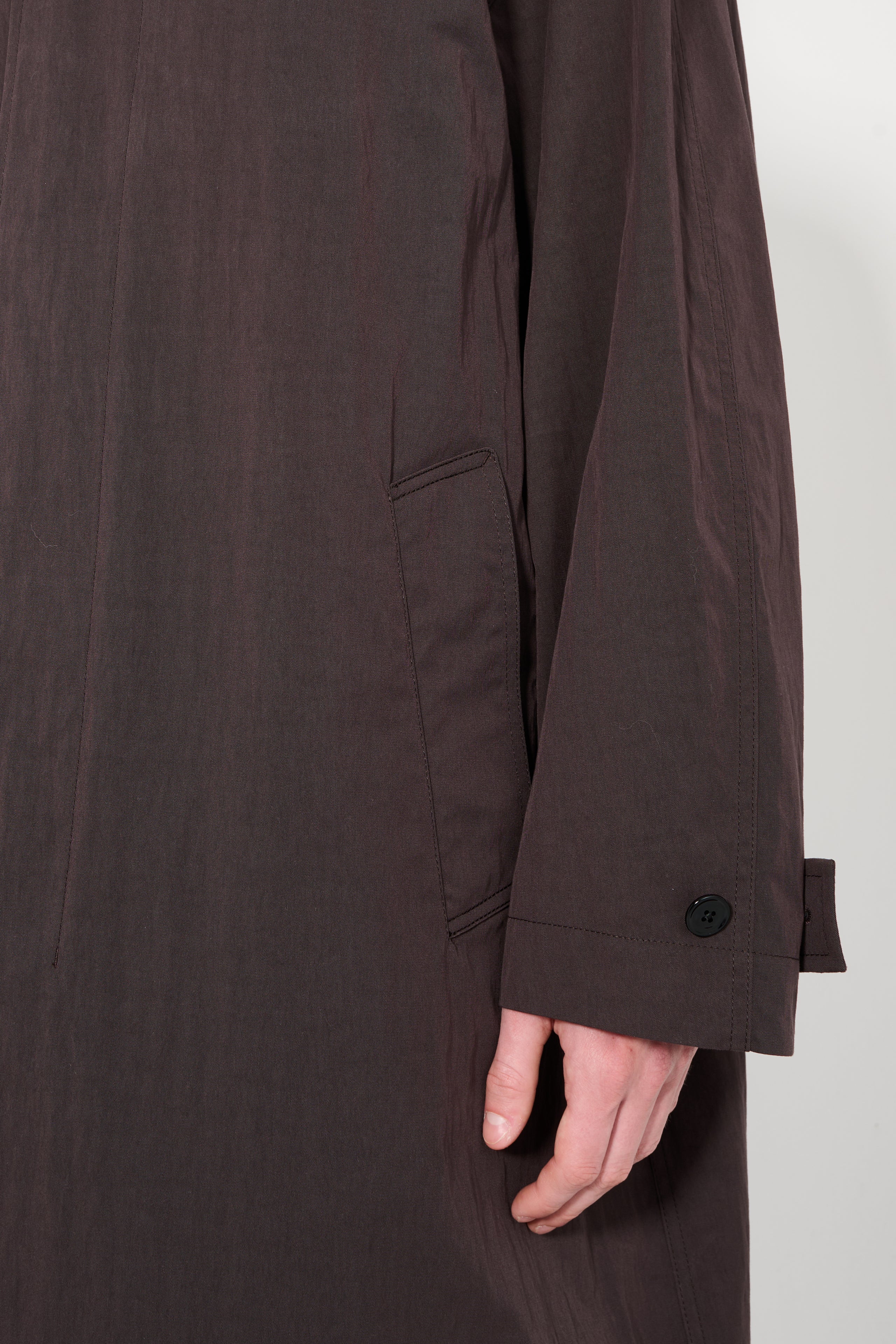 Lemaire Car Coat Dark Chocolate
