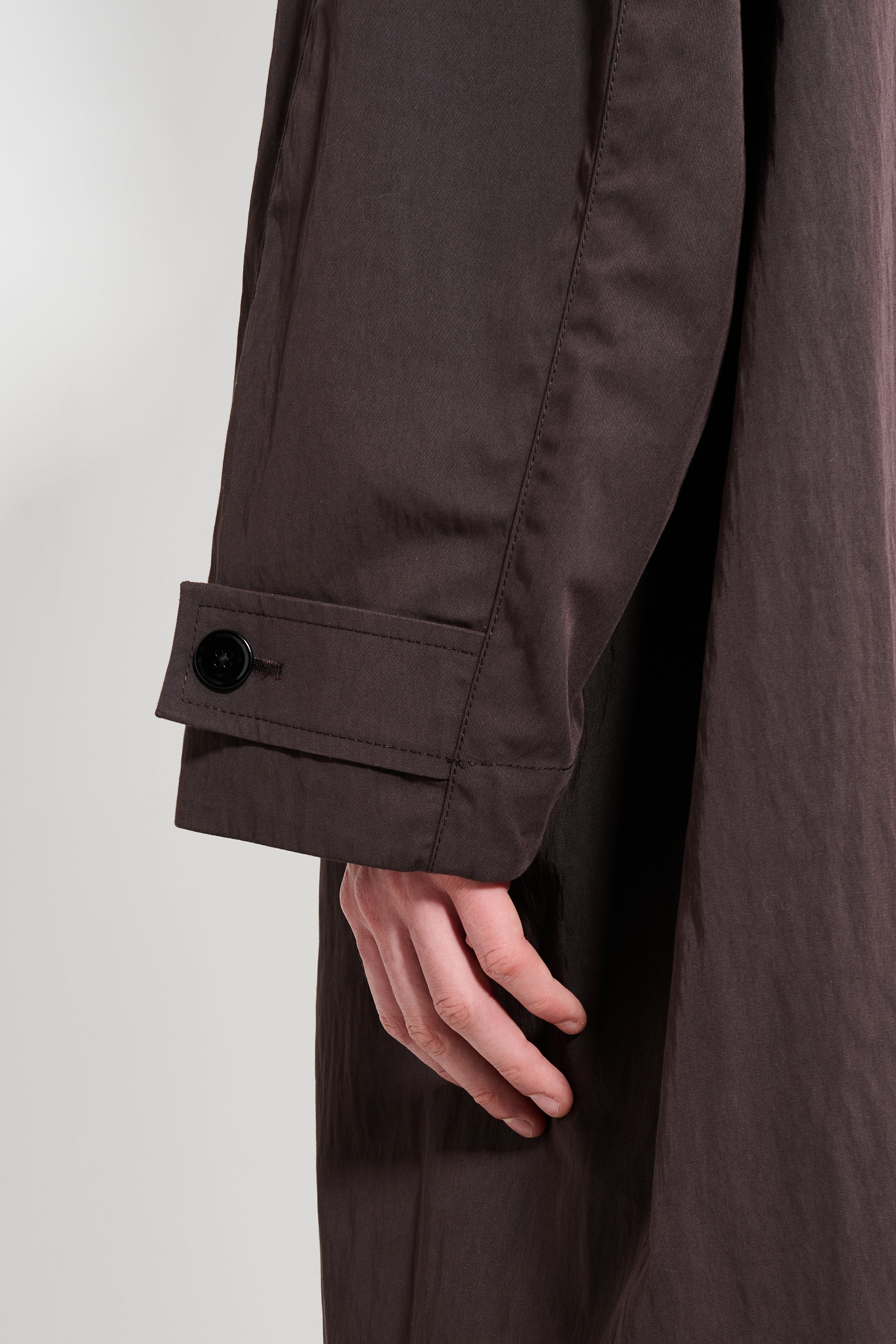 Lemaire Car Coat Dark Chocolate