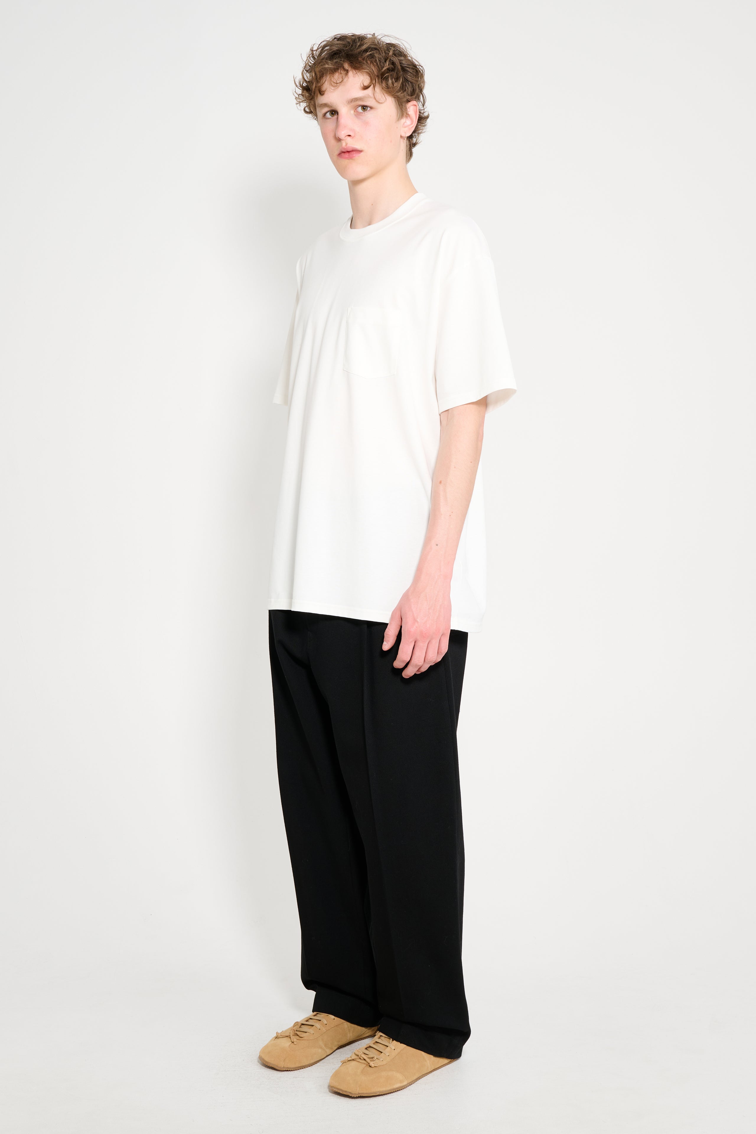 Lemaire Pleated Carrot Pants Black