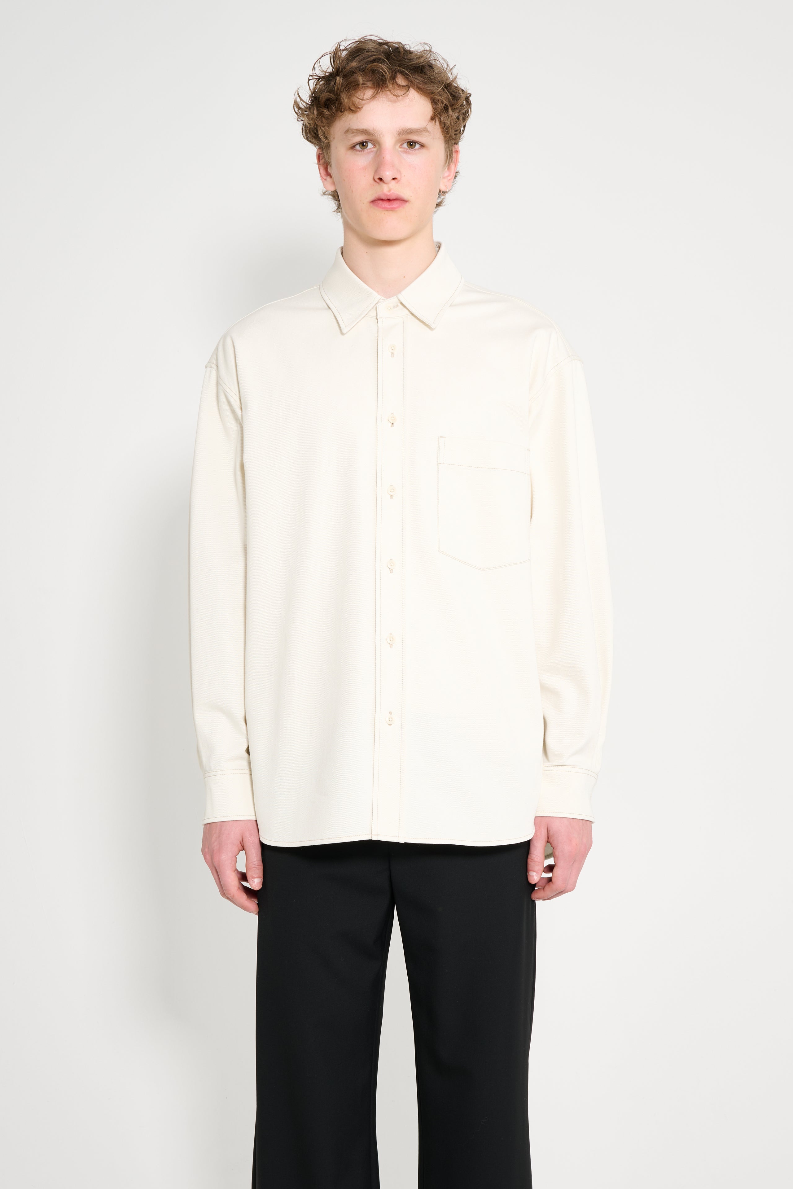 Lemaire Big Shirt Creamy White