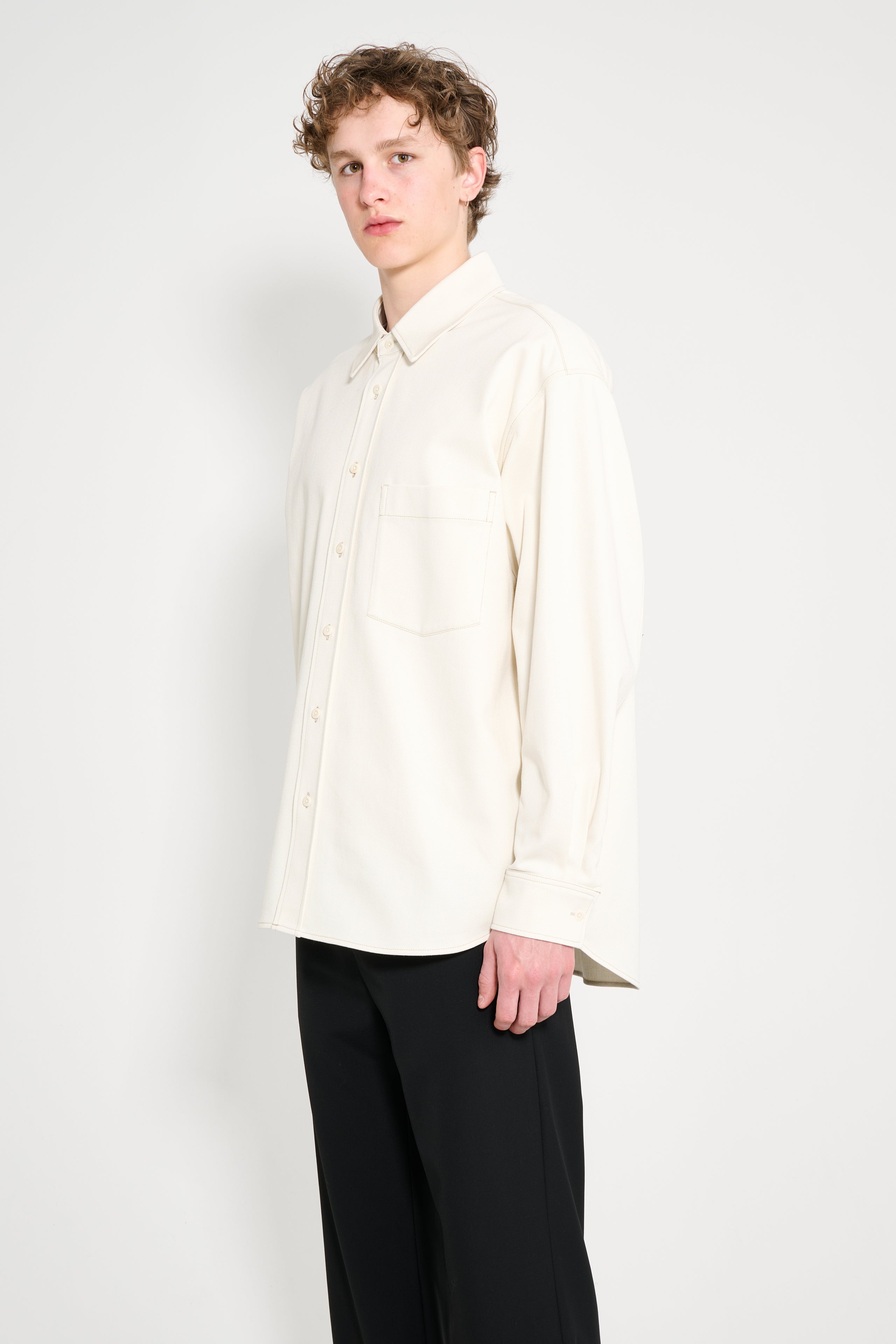 Lemaire Big Shirt Creamy White